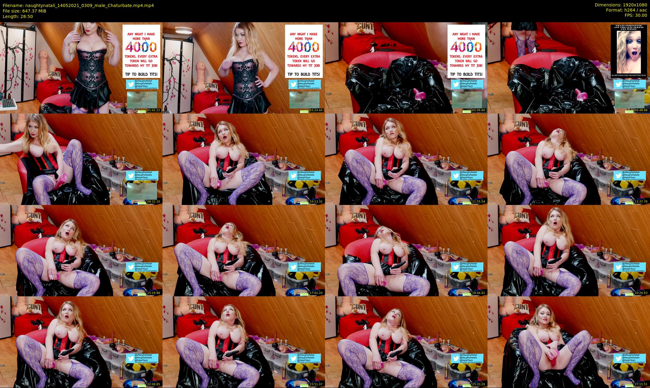 naughtynatali — 29 minute Chaturbate female cam show recording, 1080p, May 14, 2021