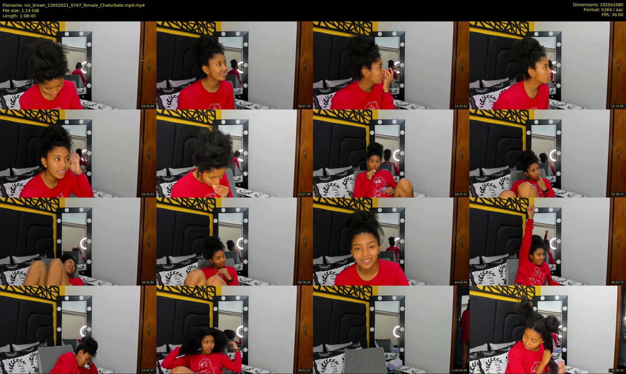 nix_brown — 69 minute Chaturbate female cam show recording, 1080p, May 13, 2021