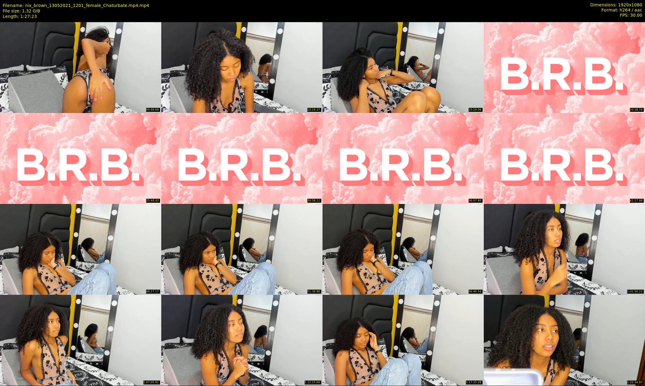 nix_brown — 88 minute Chaturbate female cam show recording, 1080p, May 13, 2021