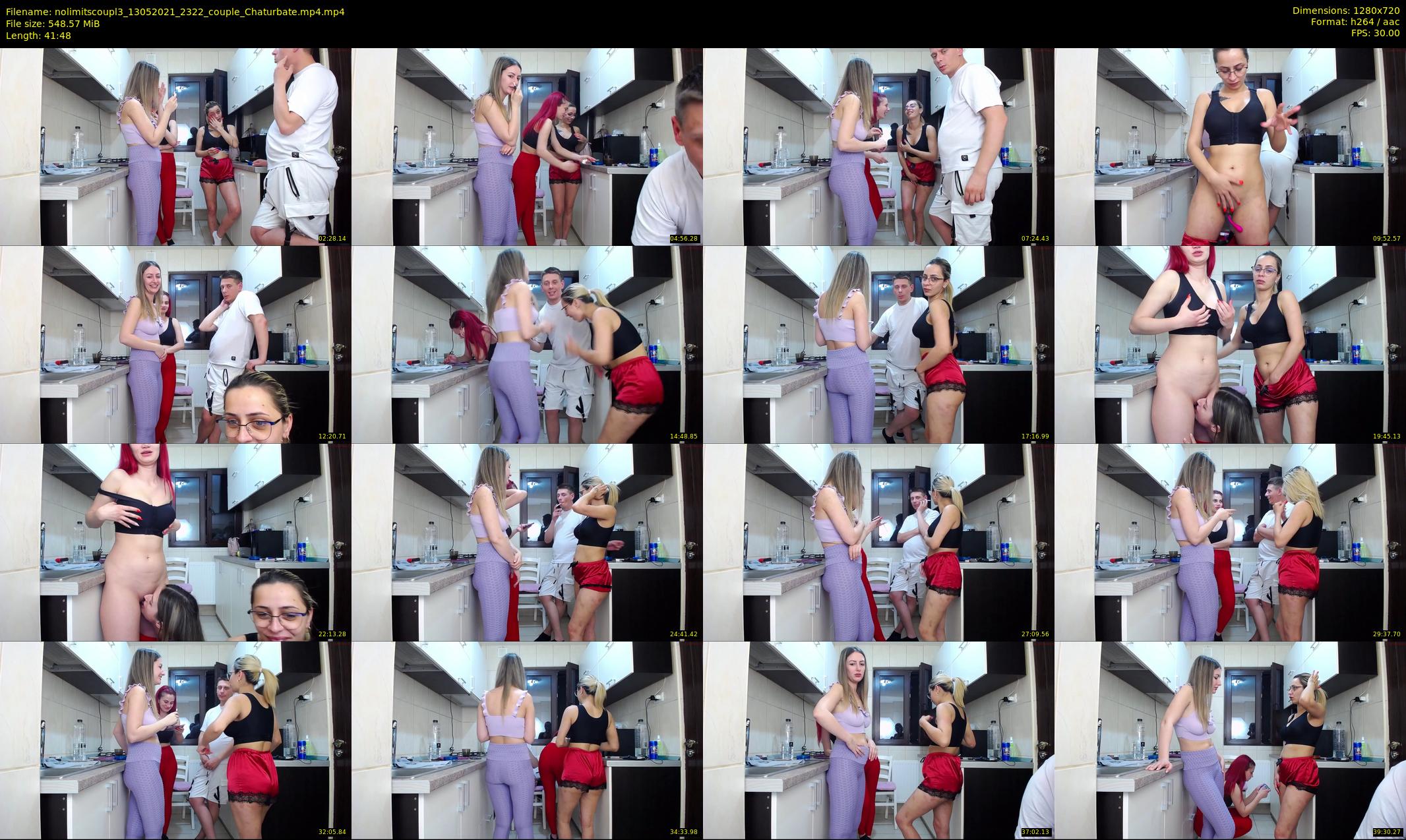 nolimitscoupl3 — 42 minute Chaturbate couple cam show recording, 720p, May 13, 2021