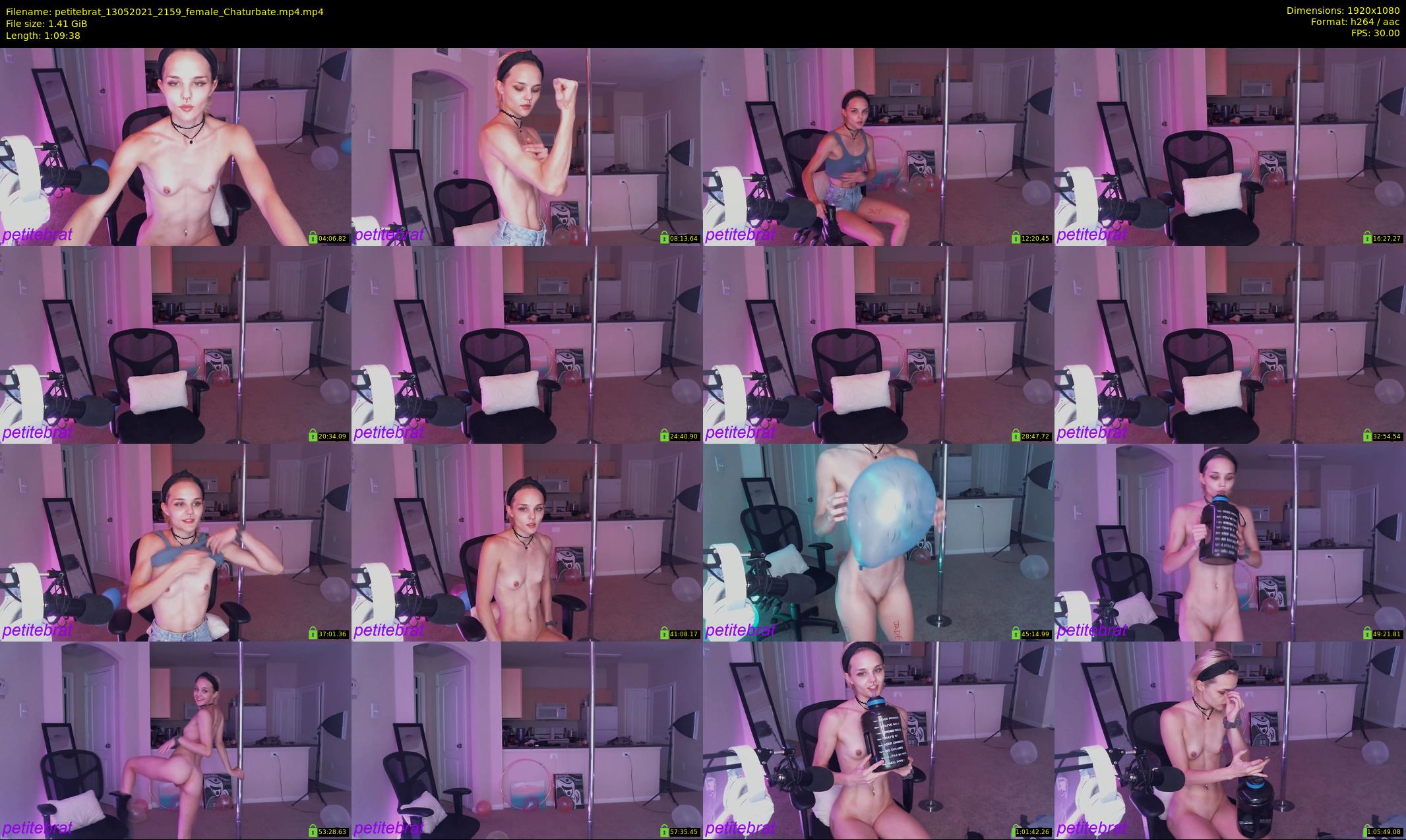petitebrat — 70 minute Chaturbate female cam show recording, 1080p, May 13, 2021