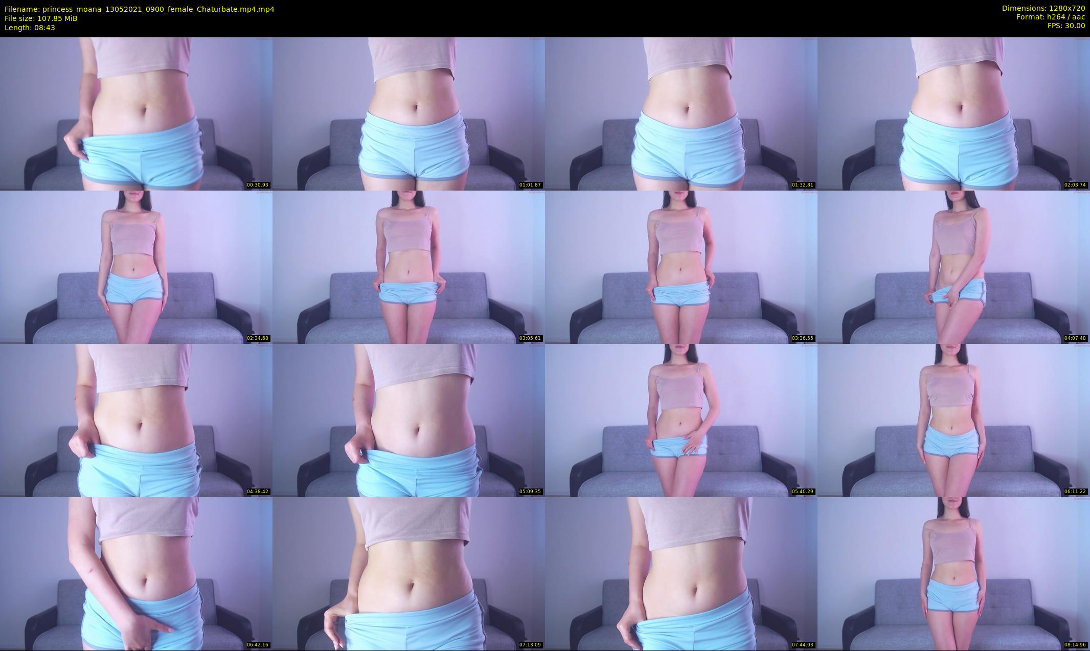 princess_moana — 9 minute Chaturbate female cam show recording, 720p, May 13, 2021