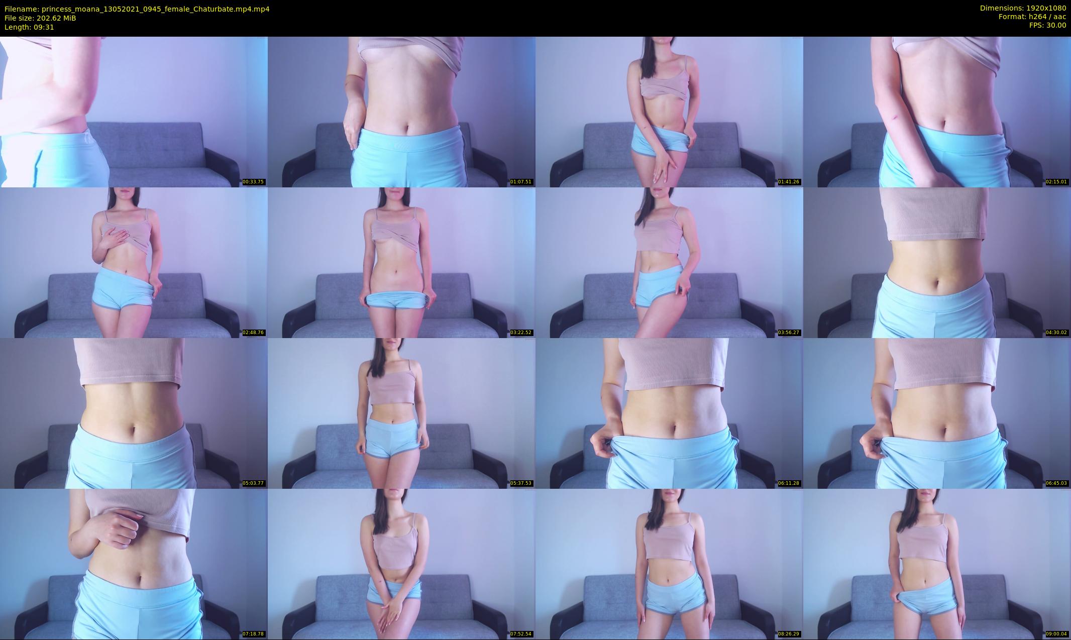 princess_moana — 10 minute Chaturbate female cam show recording, 1080p, May 13, 2021