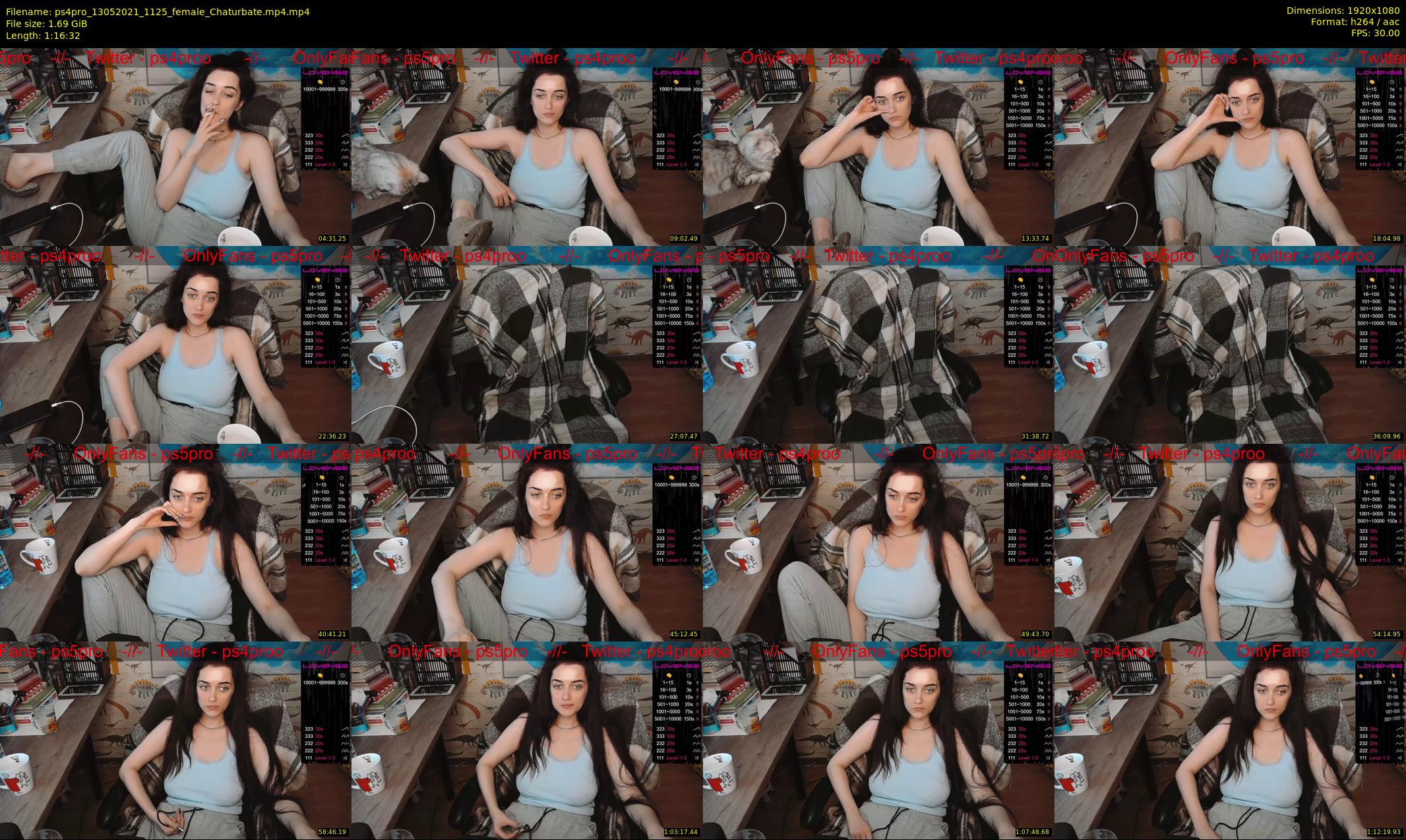 ps4pro — 77 minute Chaturbate female cam show recording, 1080p, May 13, 2021