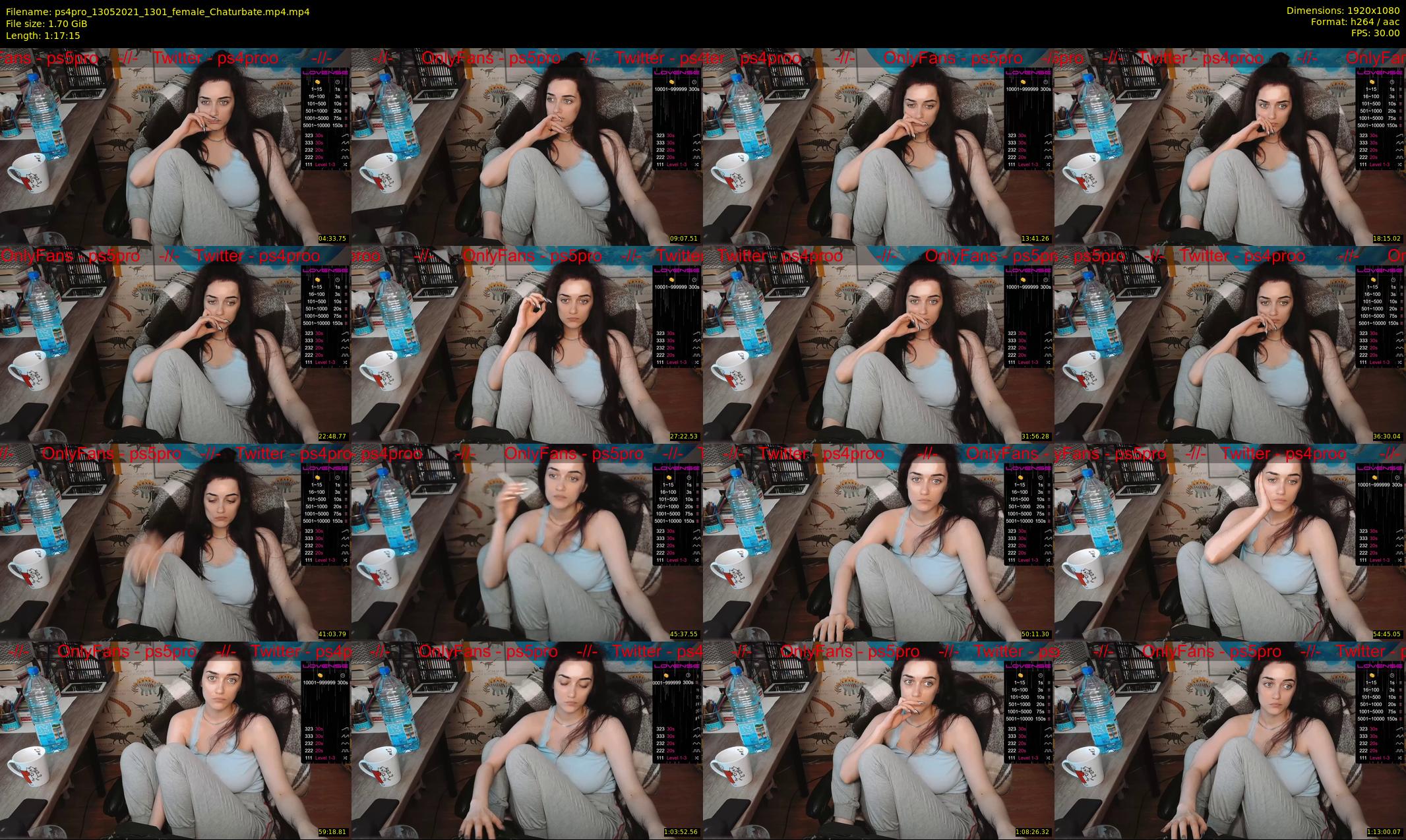 ps4pro — 78 minute Chaturbate female cam show recording, 1080p, May 13, 2021