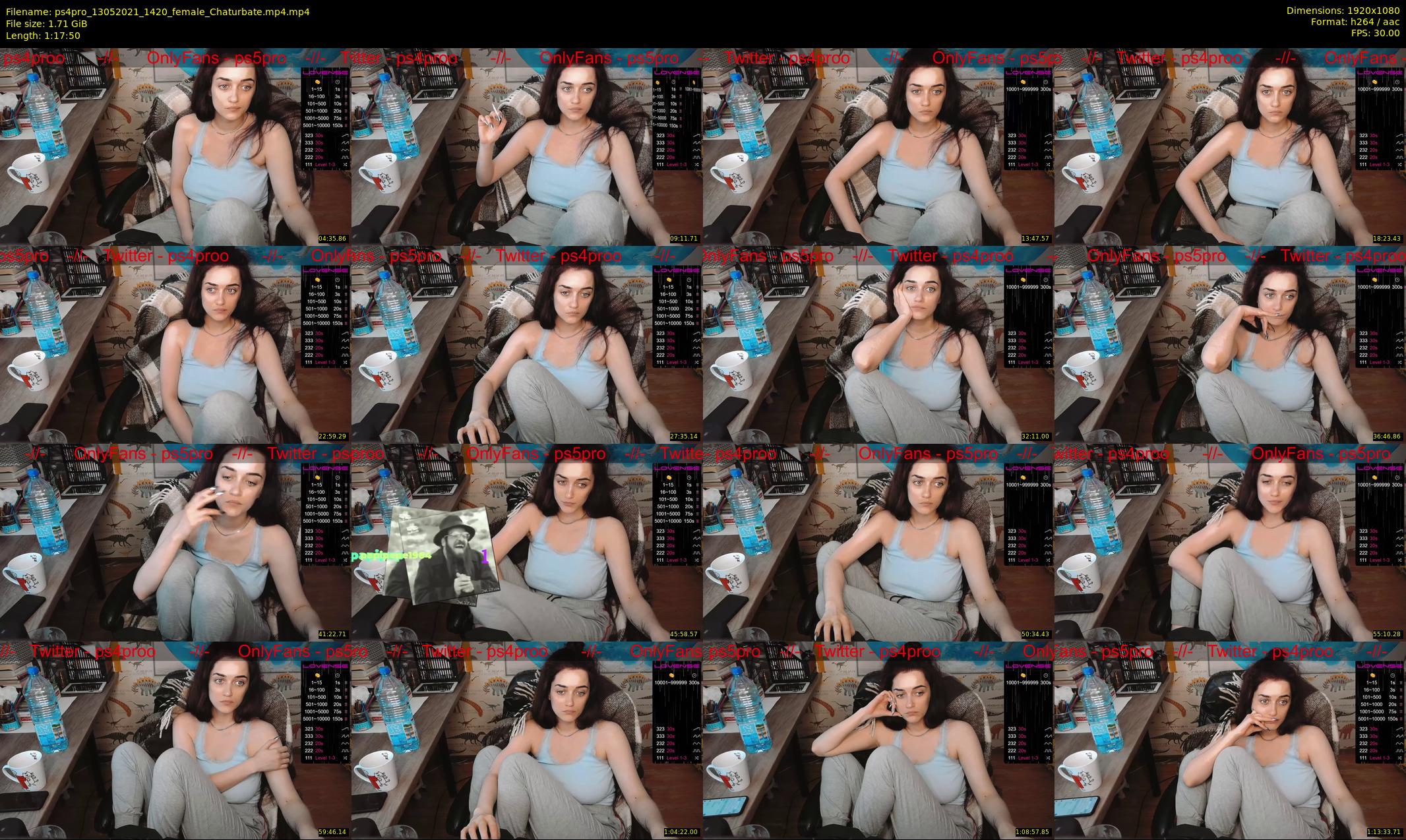 ps4pro — 78 minute Chaturbate female cam show recording, 1080p, May 13, 2021