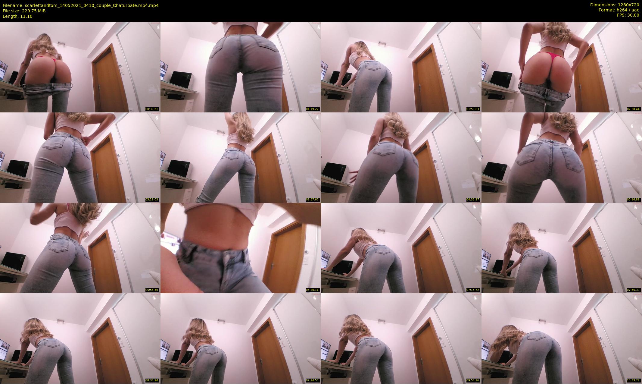 scarlettandtom — 12 minute Chaturbate couple cam show recording, 720p, May 14, 2021