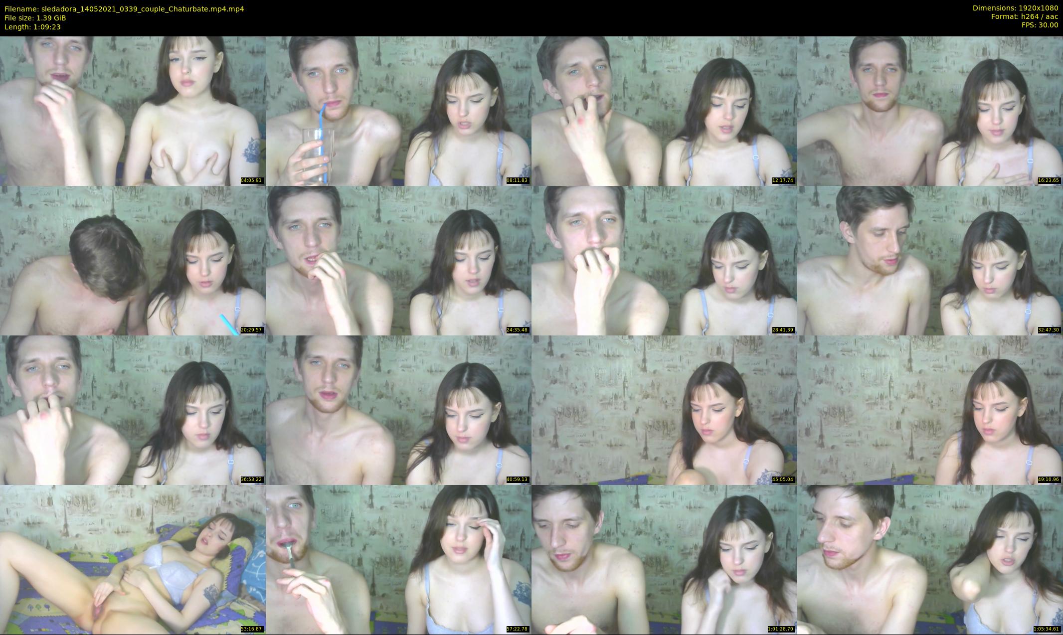 sledadora — 70 minute Chaturbate couple cam show recording, 1080p, May 14, 2021