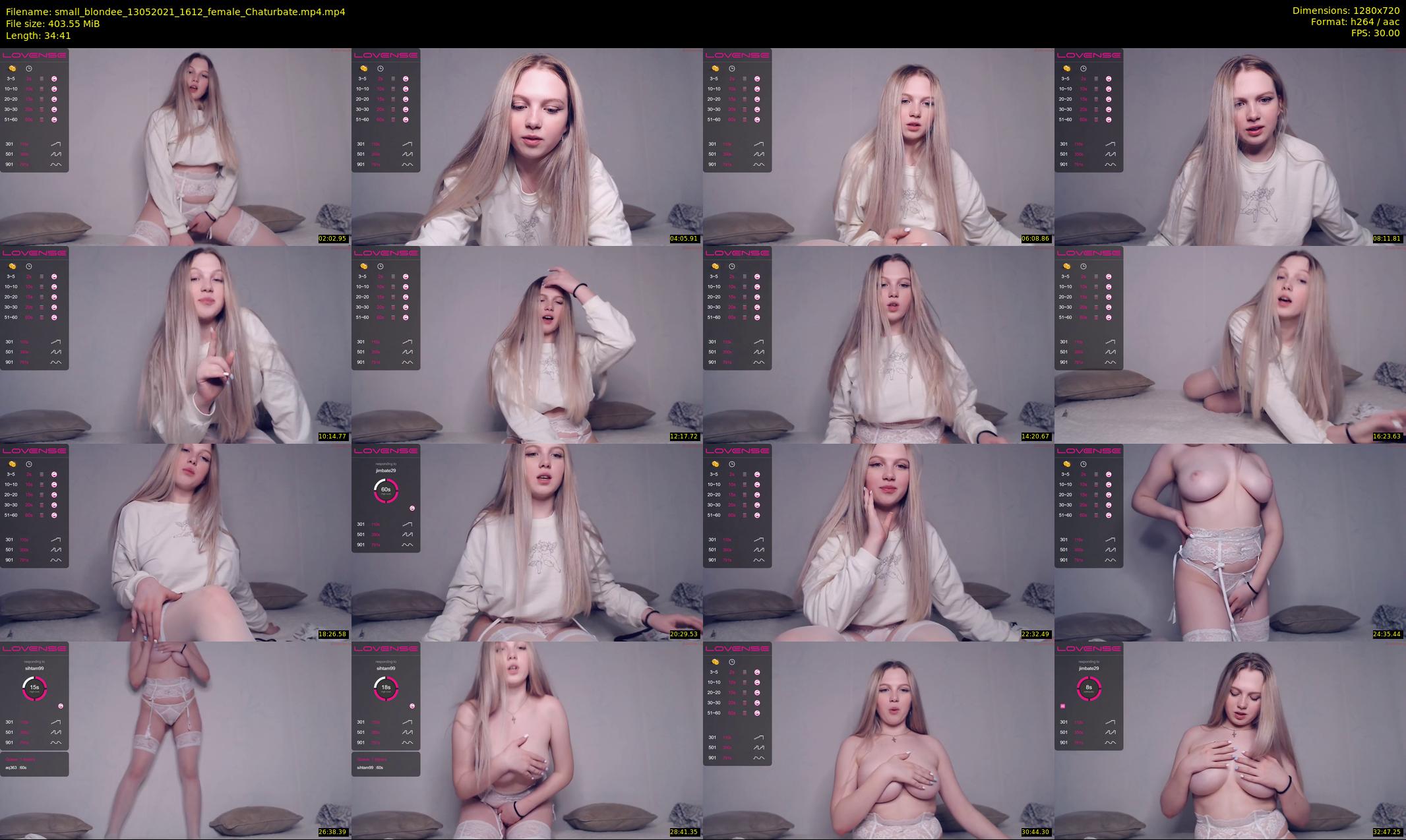 small_blondee — 35 minute Chaturbate female cam show recording, 720p, May 13, 2021