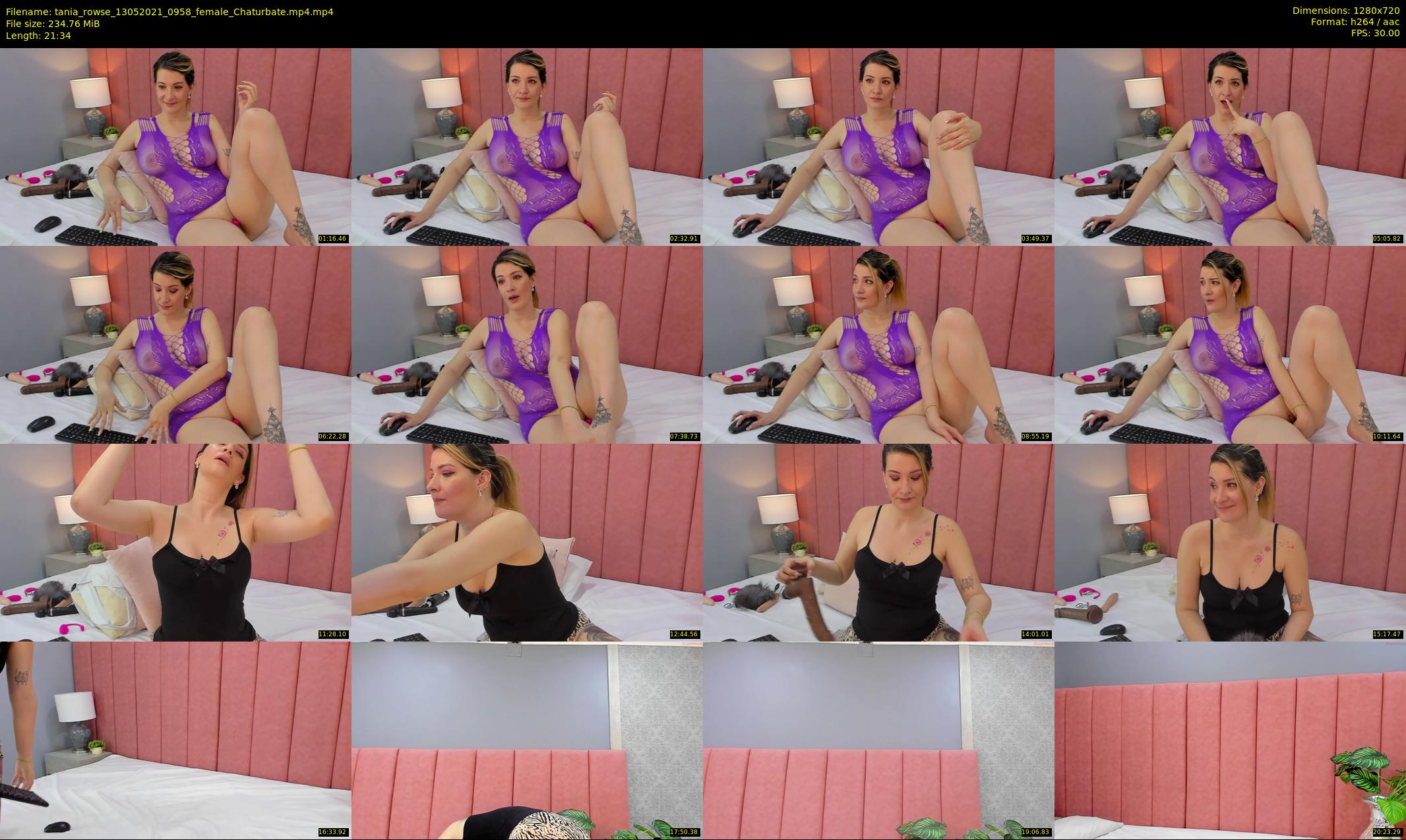 tania_rowse — 22 minute Chaturbate female cam show recording, 720p, May 13, 2021