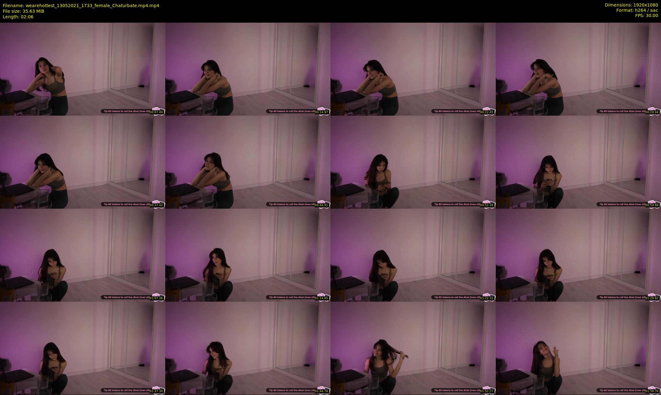 wearehottest — 3 minute Chaturbate couple cam show recording, 1080p, May 13, 2021