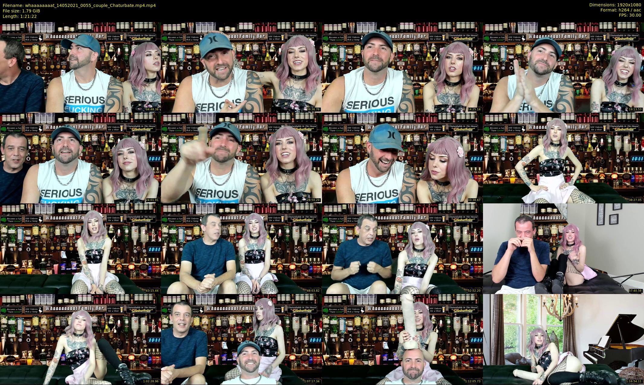 whaaaaaaaat — 82 minute Chaturbate couple cam show recording, 1080p, May 14, 2021