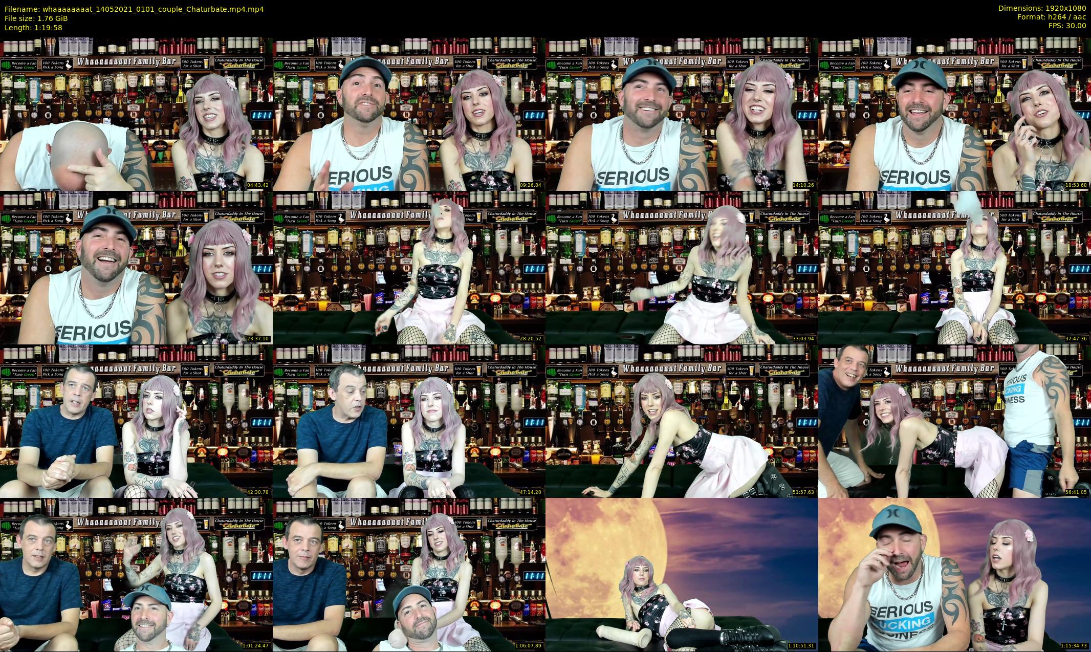 whaaaaaaaat — 80 minute Chaturbate couple cam show recording, 1080p, May 14, 2021