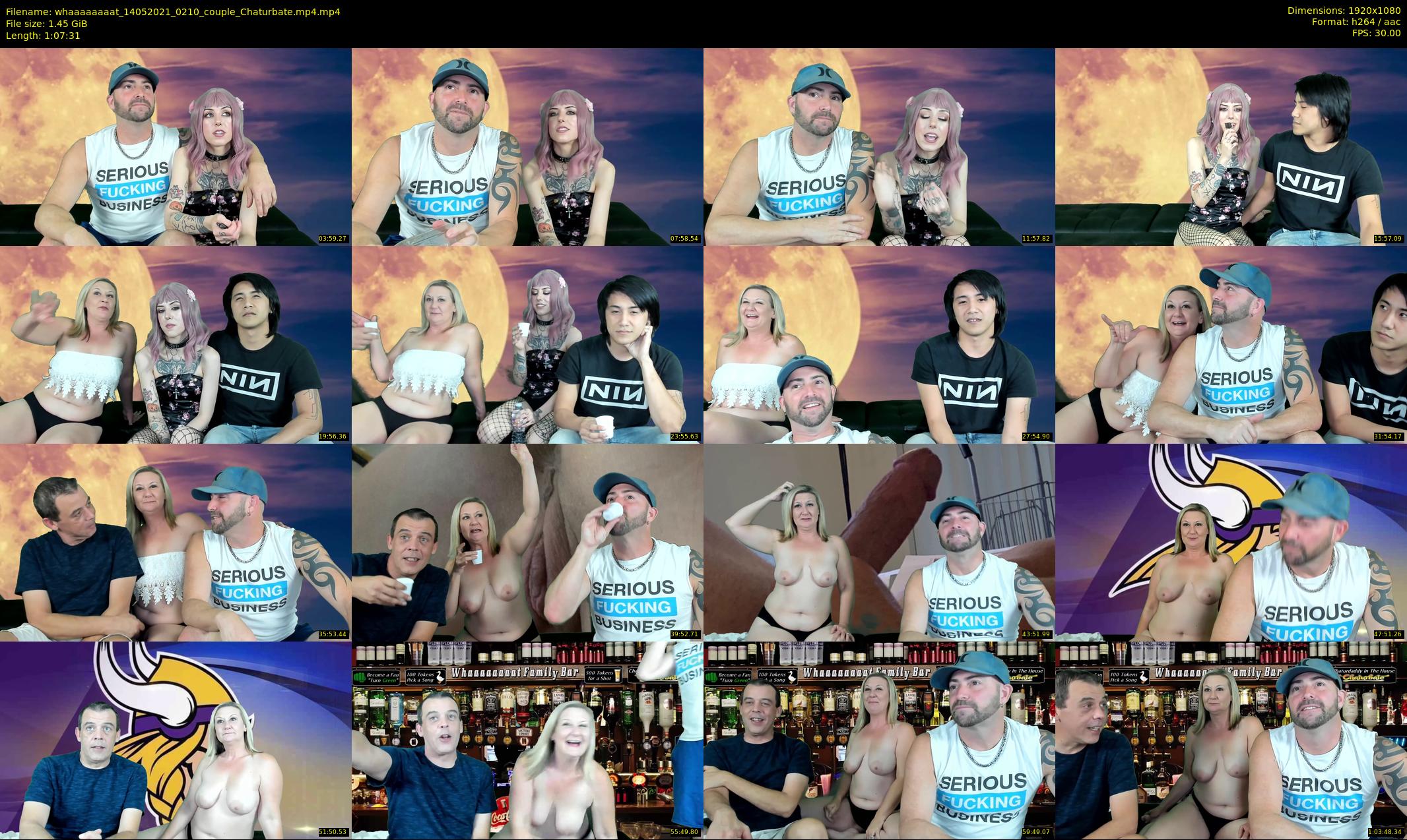 whaaaaaaaat — 68 minute Chaturbate couple cam show recording, 1080p, May 14, 2021