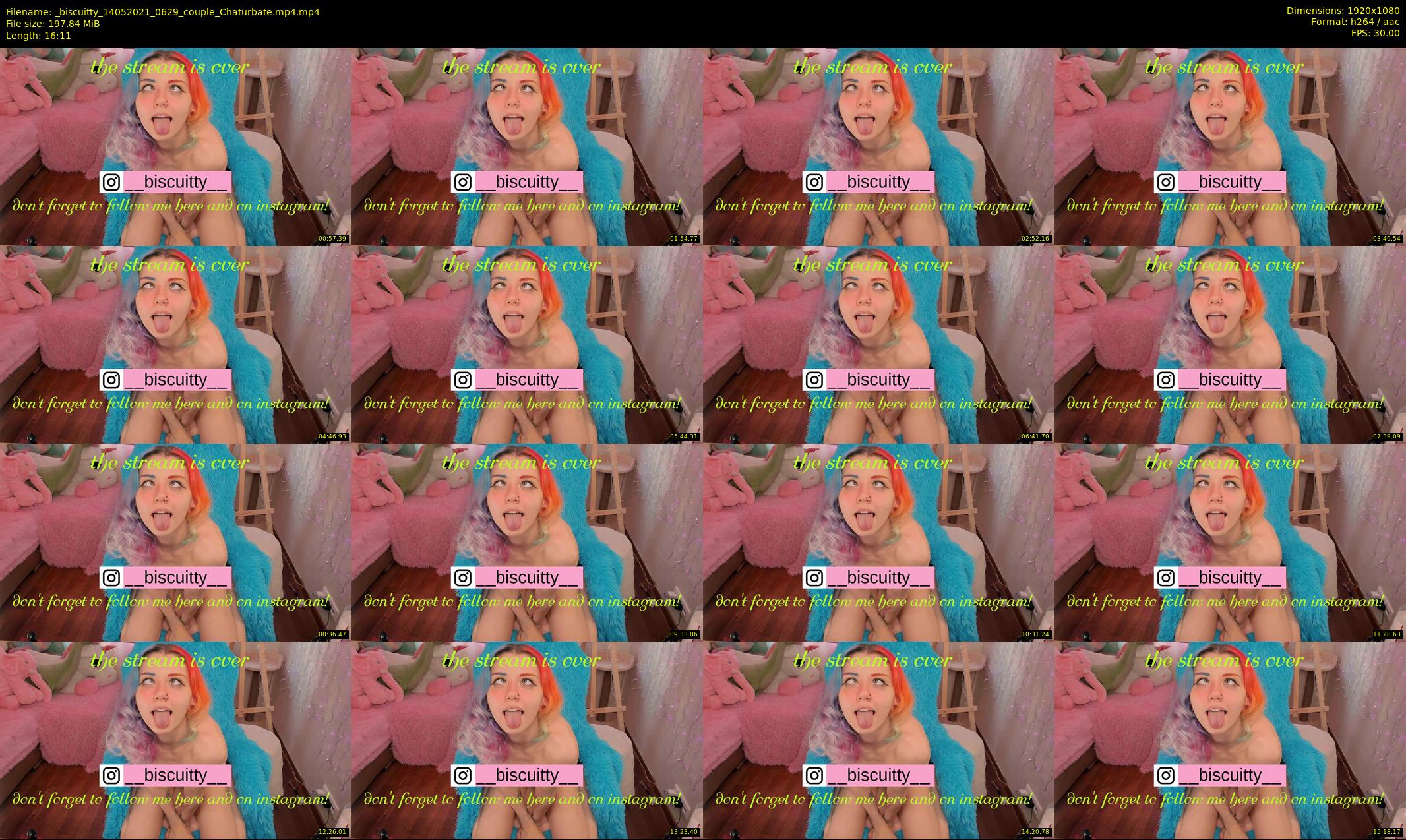 _biscuitty — 17 minute Chaturbate female cam show recording, 1080p, May 14, 2021
