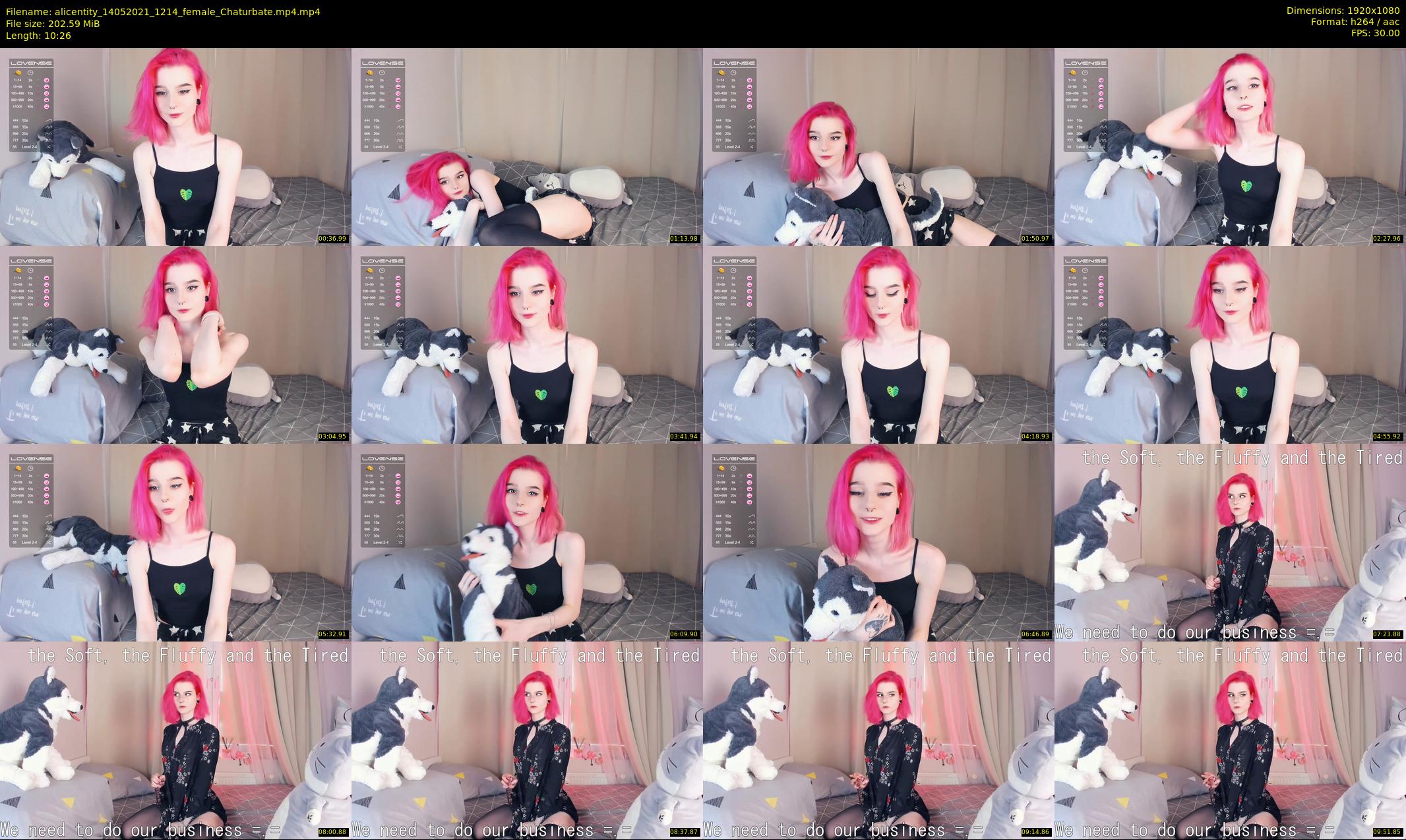 alicentity — 11 minute Chaturbate female cam show recording, 1080p, May 14, 2021