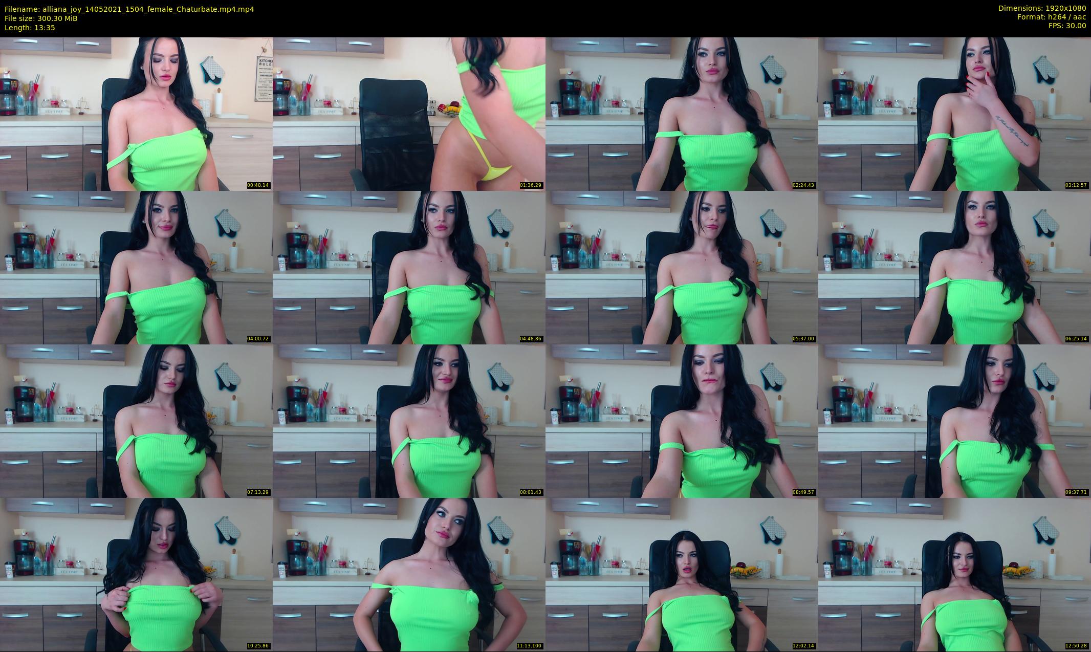 alliana_joy — 14 minute Chaturbate female cam show recording, 1080p, May 14, 2021