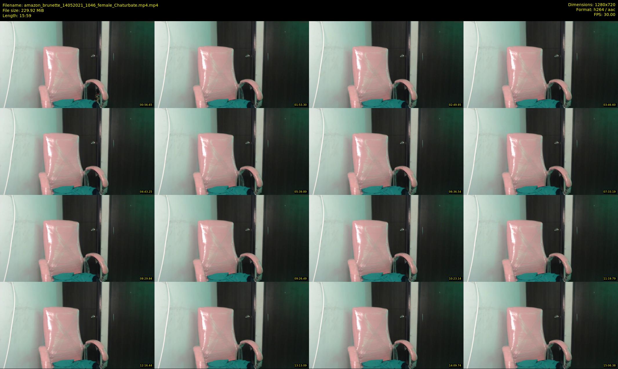 amazon_brunette — 16 minute Chaturbate female cam show recording, 720p, May 14, 2021