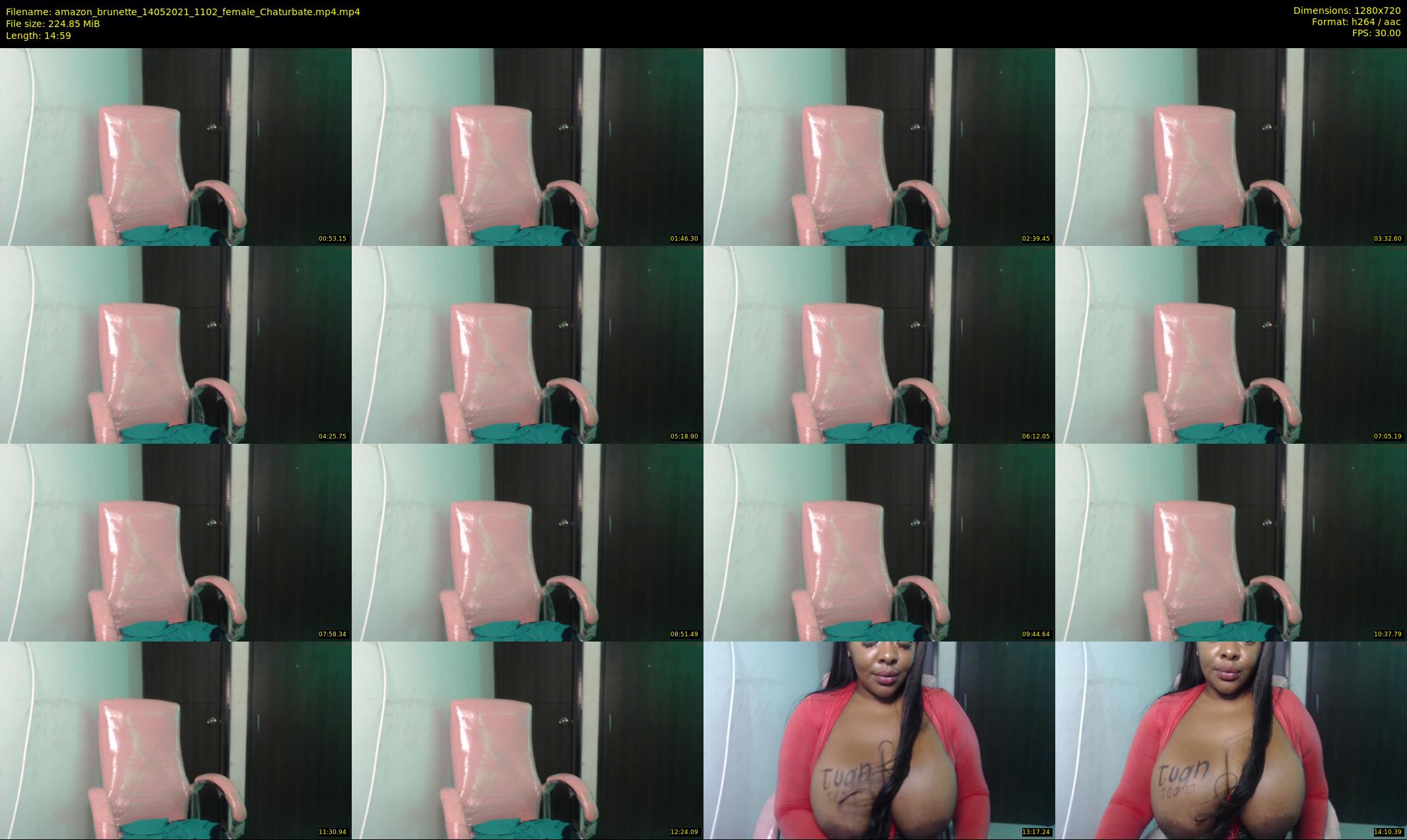 amazon_brunette — 15 minute Chaturbate female cam show recording, 720p, May 14, 2021