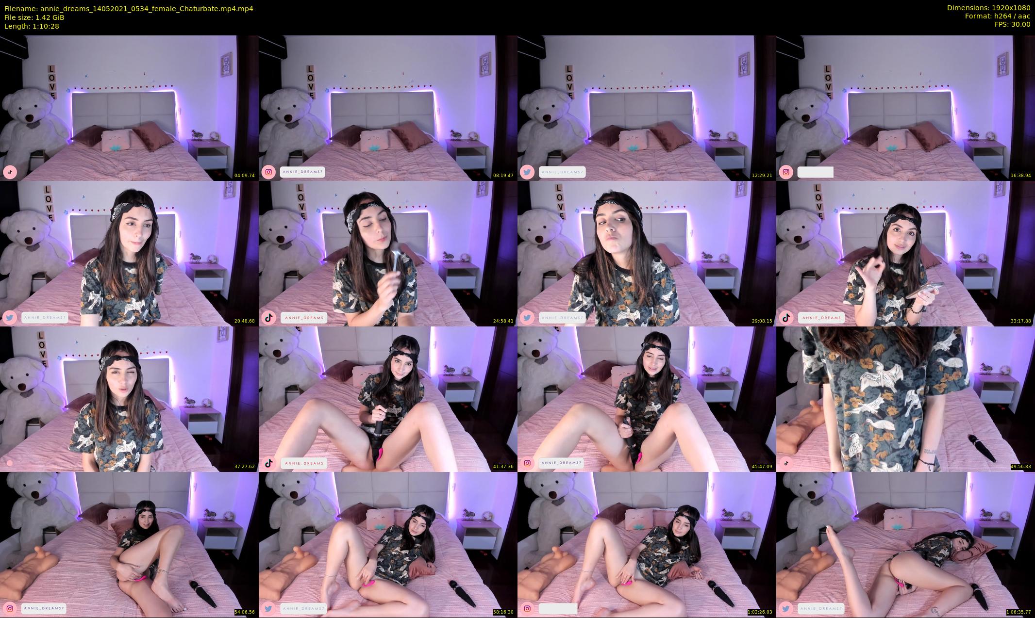 annie_dreams — 71 minute Chaturbate female cam show recording, 1080p, May 14, 2021