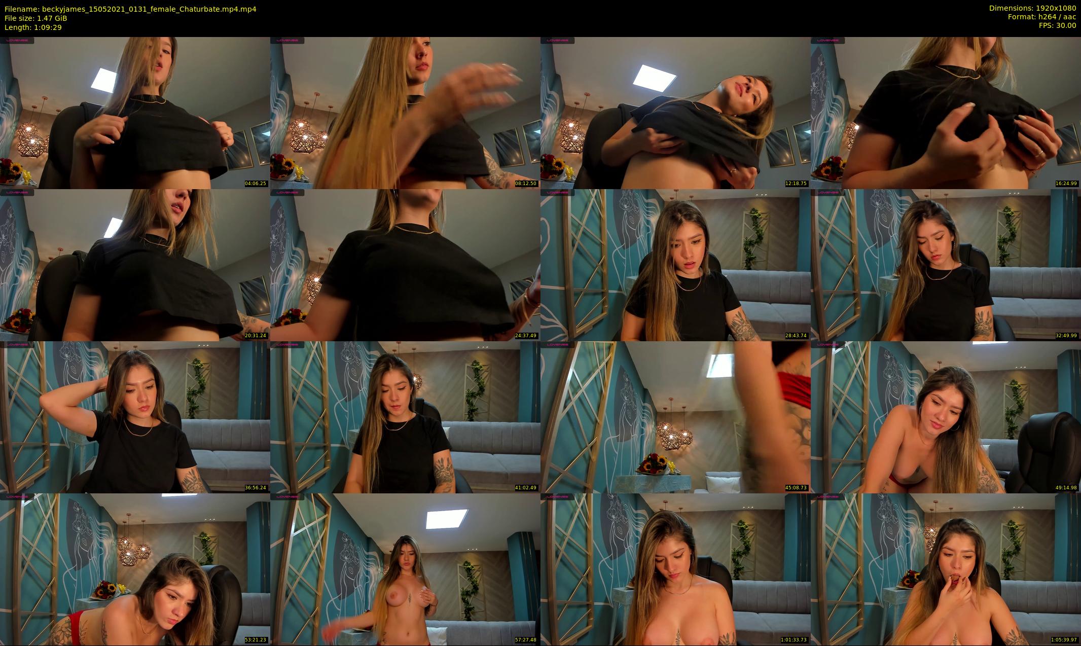 beckyjames — 70 minute Chaturbate female cam show recording, 1080p, May 15, 2021