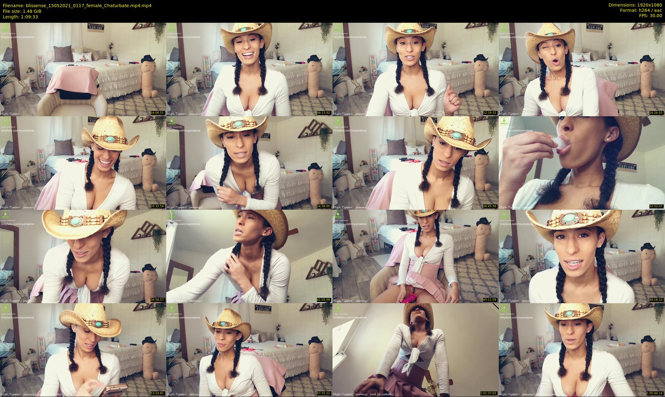 blissense — 70 minute Chaturbate female cam show recording, 1080p, May 15, 2021