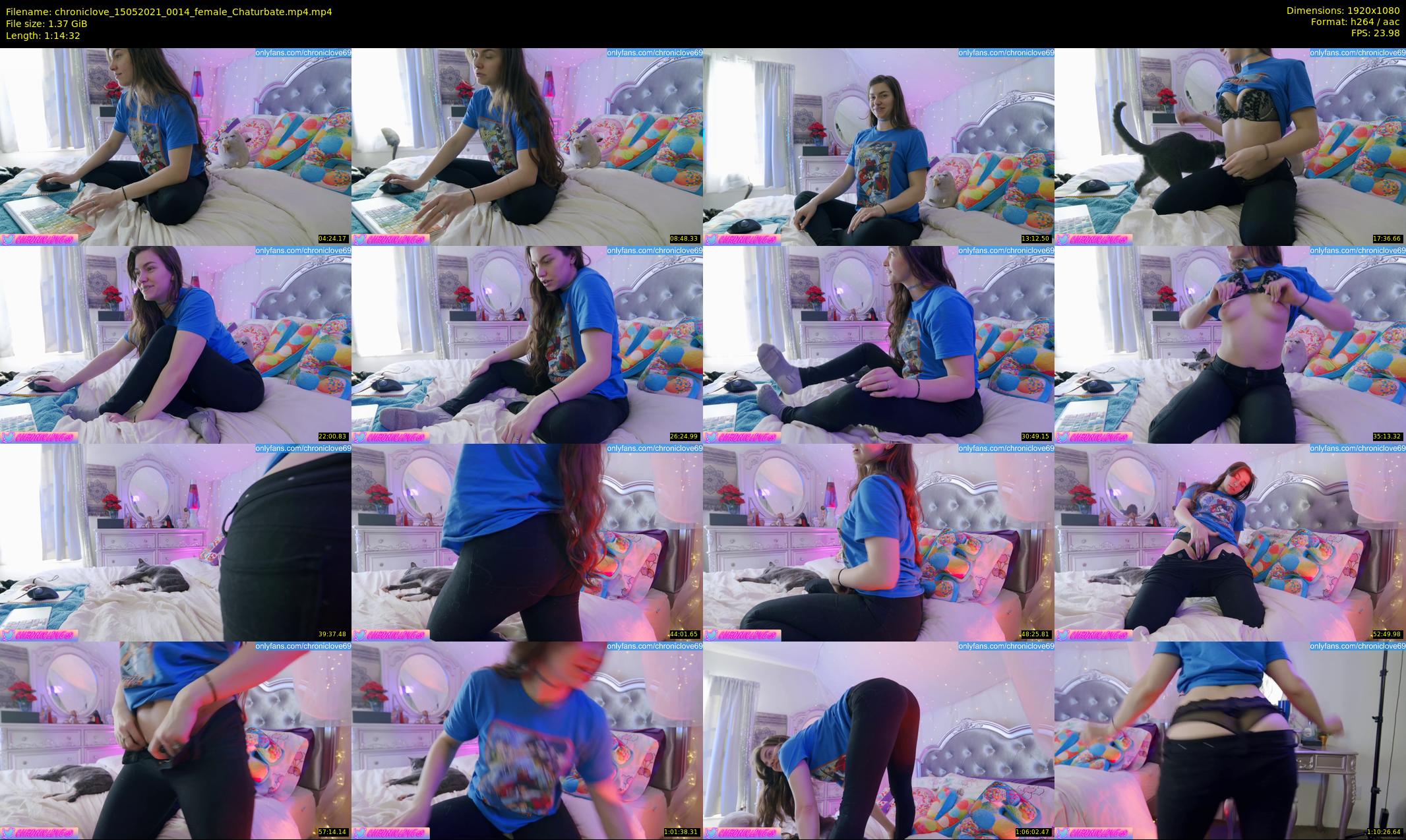 chroniclove — 75 minute Chaturbate female cam show recording, 1080p, May 15, 2021