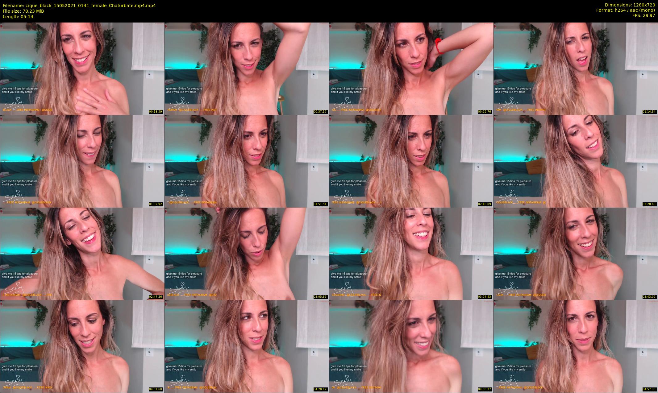 cique_black — 6 minute Chaturbate female cam show recording, 720p, May 15, 2021
