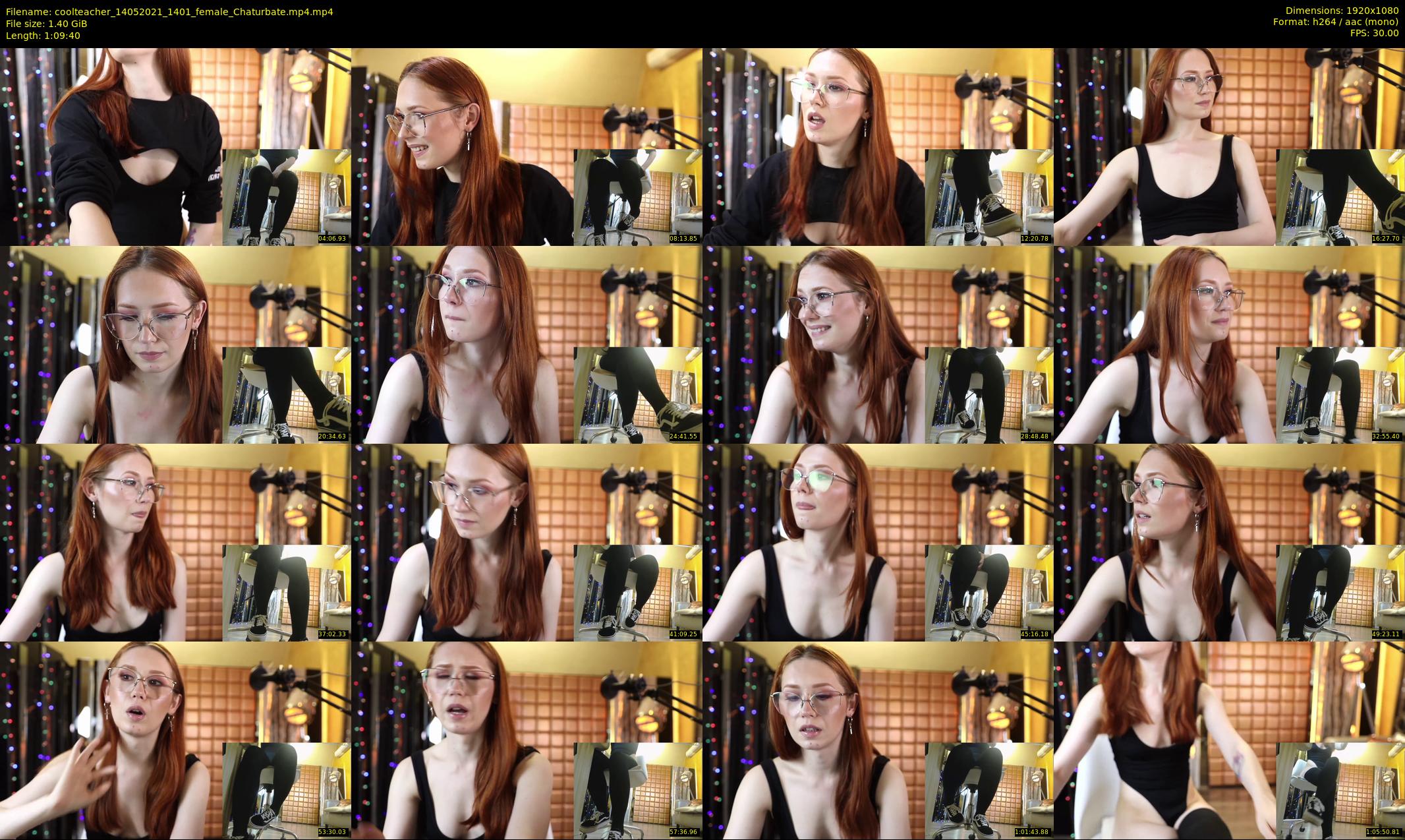 coolteacher — 70 minute Chaturbate female cam show recording, 1080p, May 14, 2021
