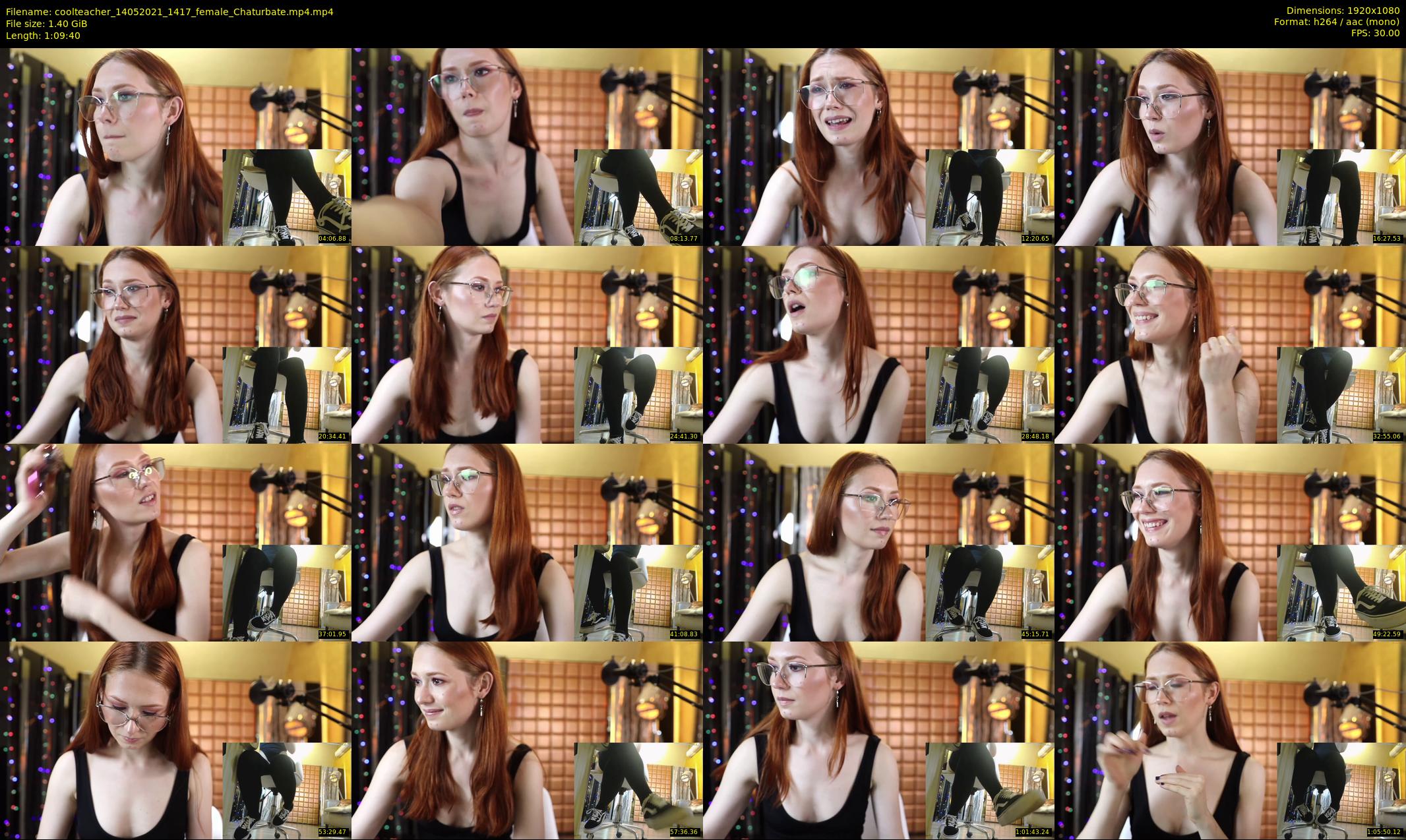 coolteacher — 70 minute Chaturbate female cam show recording, 1080p, May 14, 2021