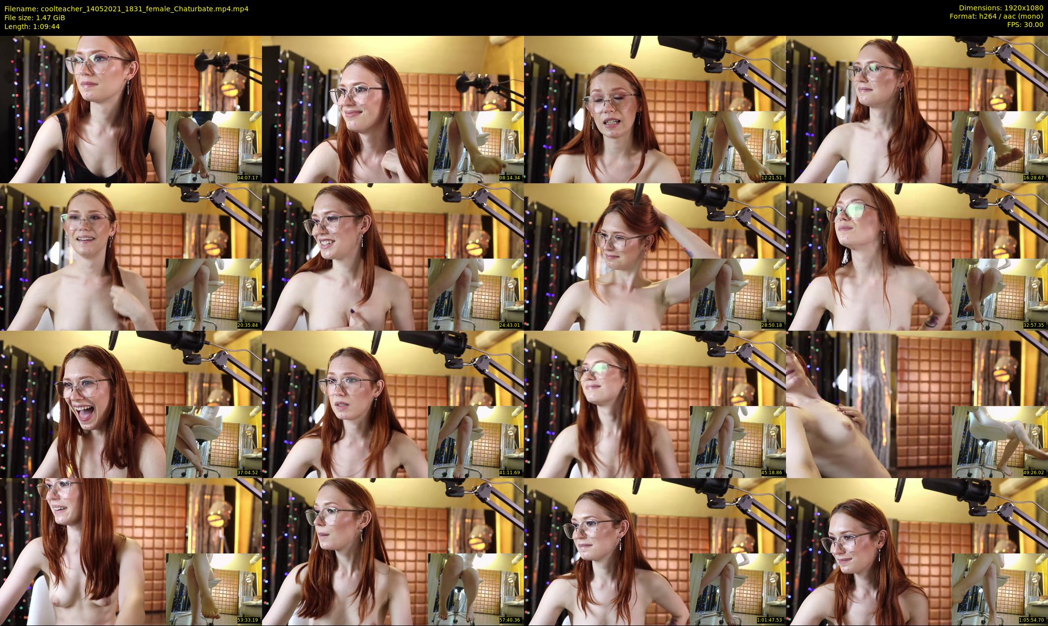 coolteacher — 70 minute Chaturbate female cam show recording, 1080p, May 14, 2021