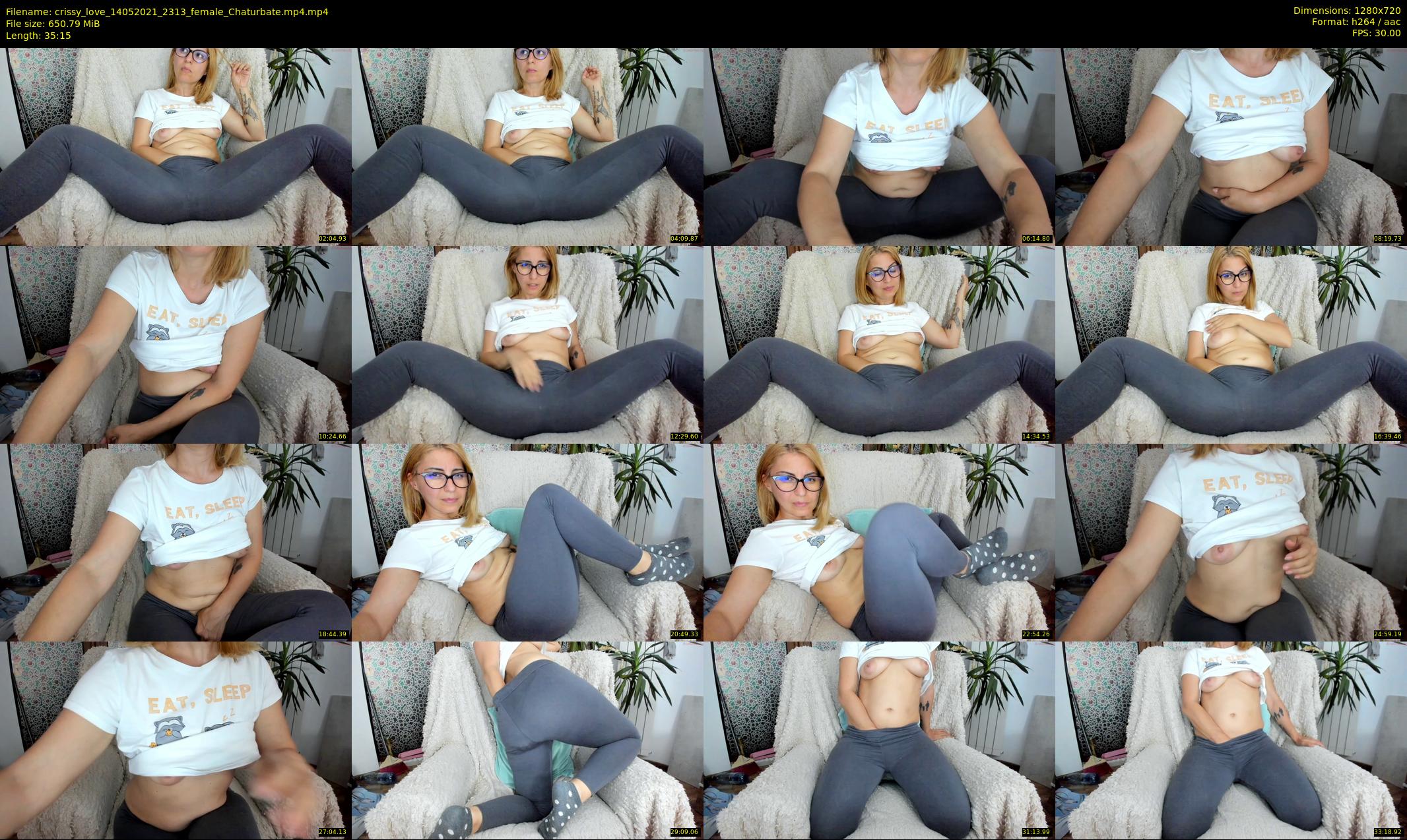 crissy_love — 36 minute Chaturbate female cam show recording, 720p, May 14, 2021