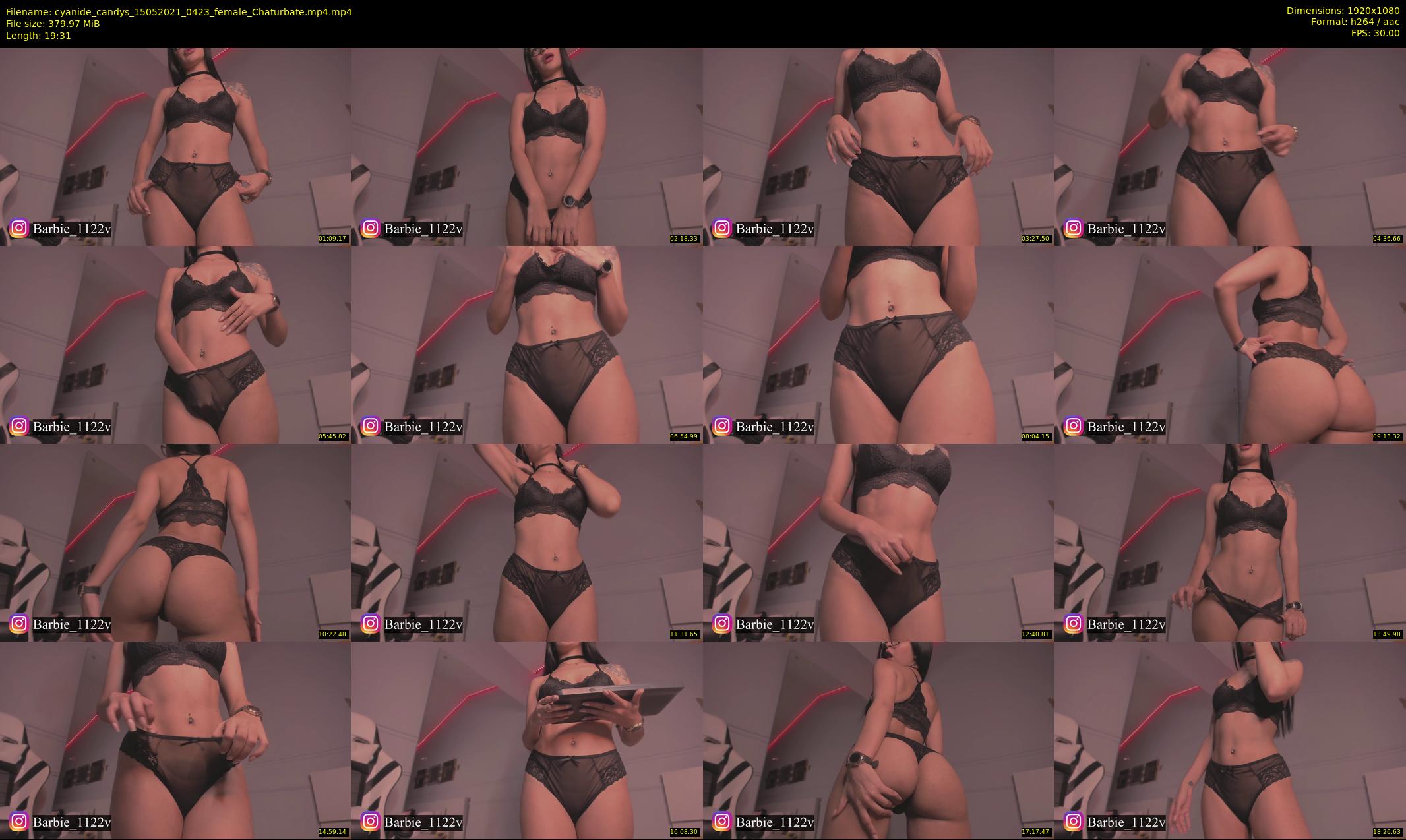 cyanide_candys — 20 minute Chaturbate female cam show recording, 1080p, May 15, 2021