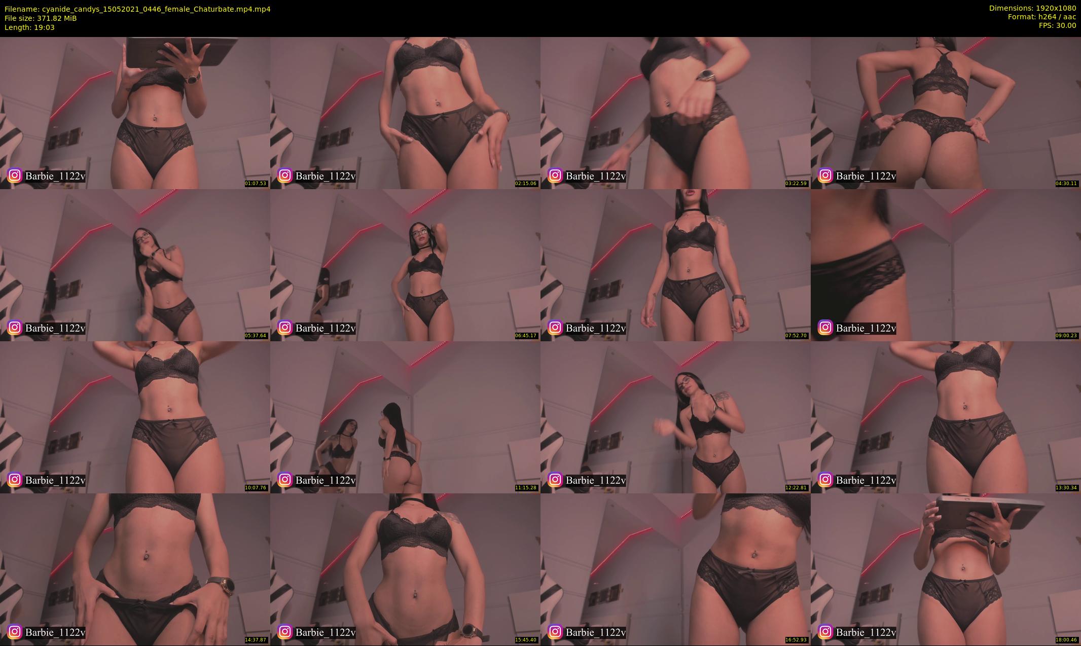 cyanide_candys — 20 minute Chaturbate female cam show recording, 1080p, May 15, 2021