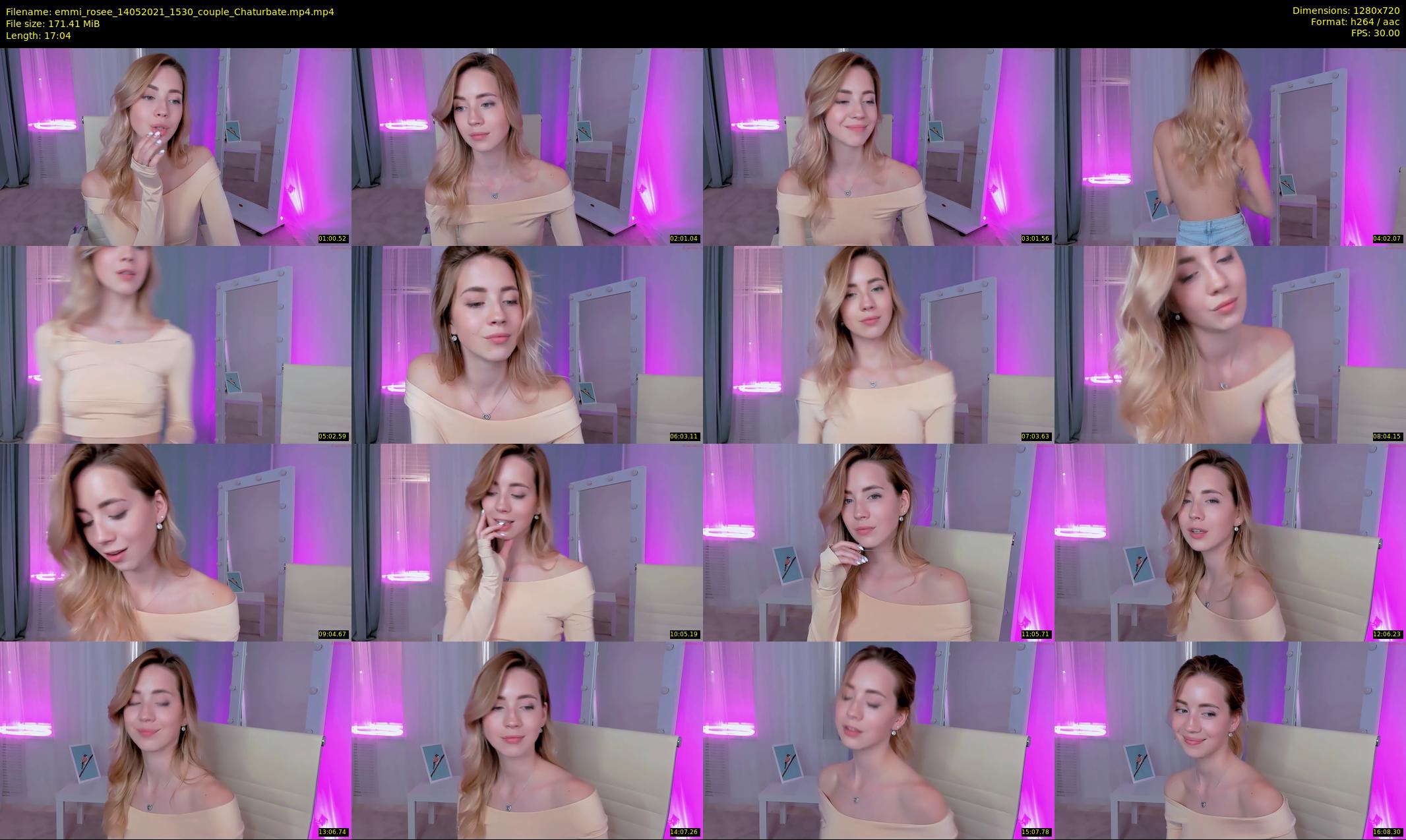 emmi_rosee — 18 minute Chaturbate female cam show recording, 720p, May 14, 2021