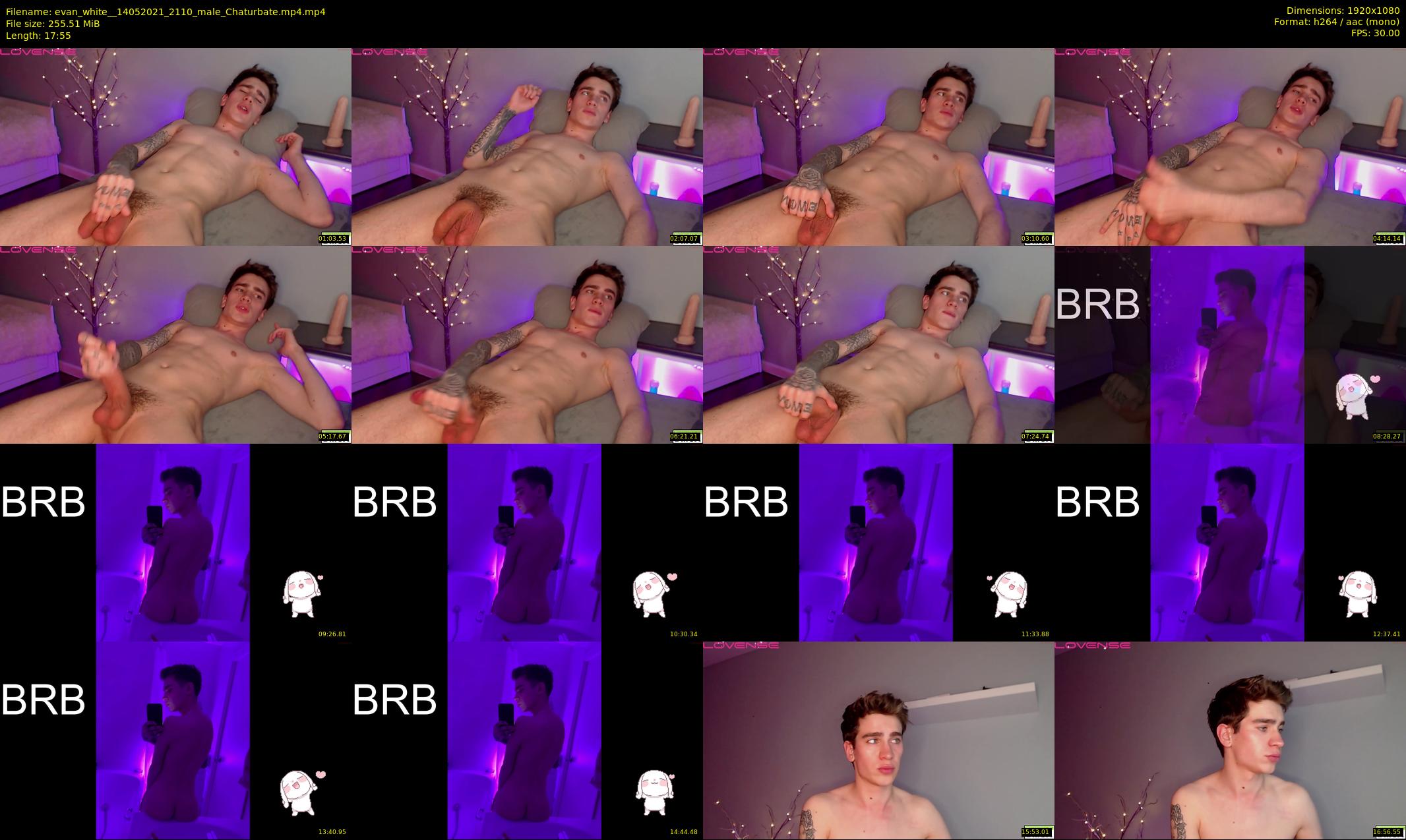 evan_white_ — 18 minute Chaturbate male cam show recording, 1080p, May 14, 2021