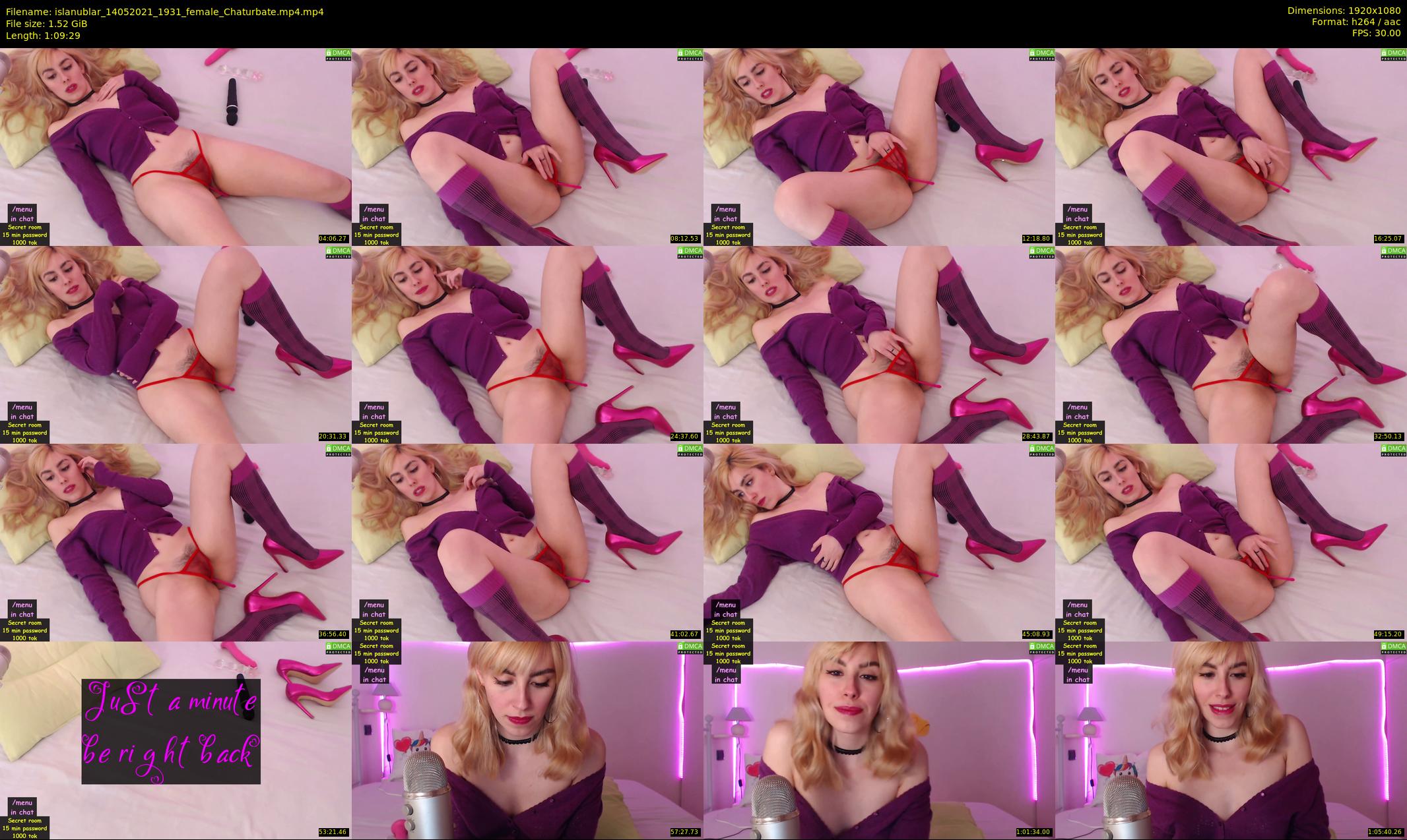 islanublar — 70 minute Chaturbate female cam show recording, 1080p, May 14, 2021