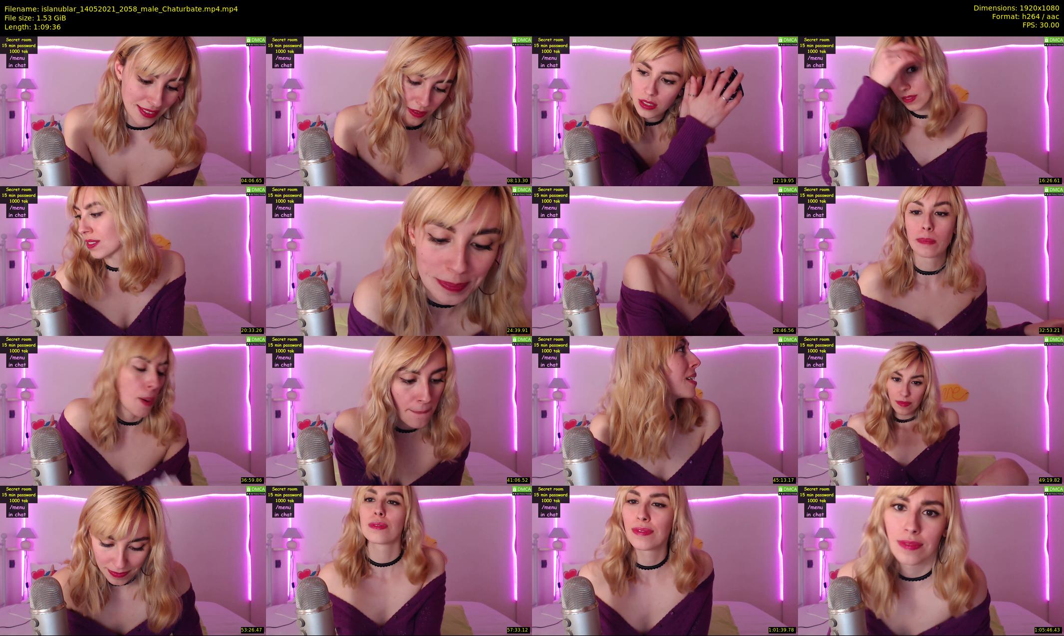 islanublar — 70 minute Chaturbate female cam show recording, 1080p, May 14, 2021