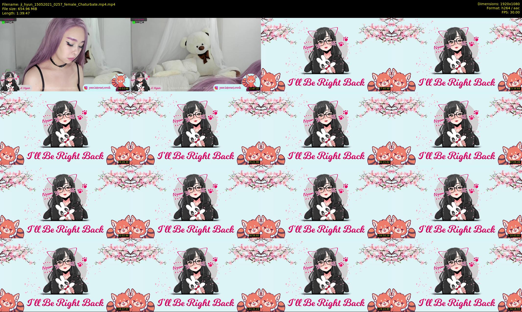 ji_hyun — 100 minute Chaturbate female cam show recording, 1080p, May 15, 2021
