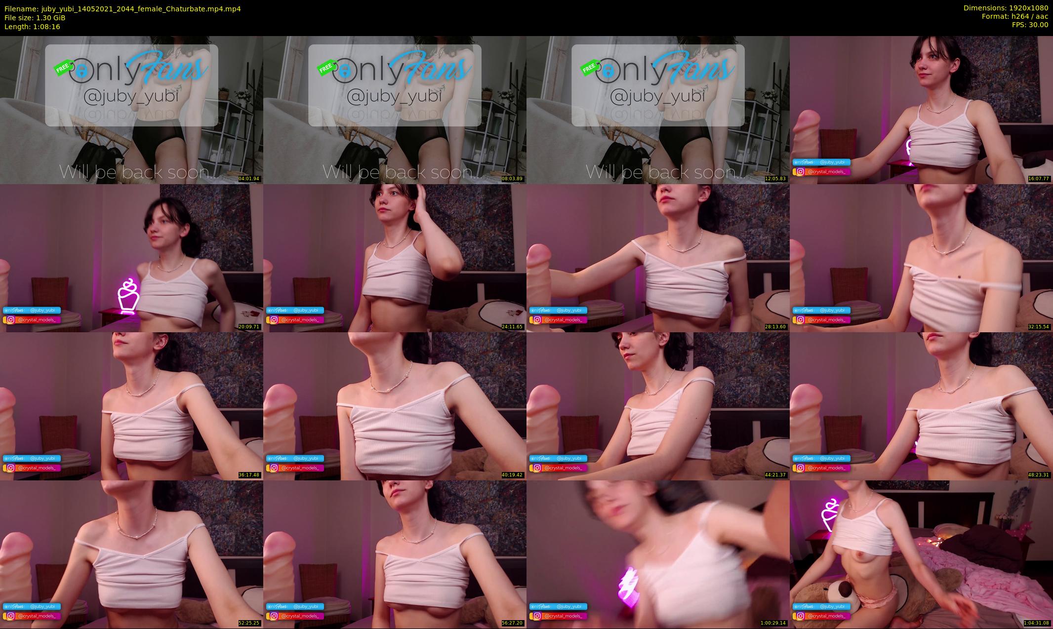 juby_yubi — 69 minute Chaturbate female cam show recording, 1080p, May 14, 2021