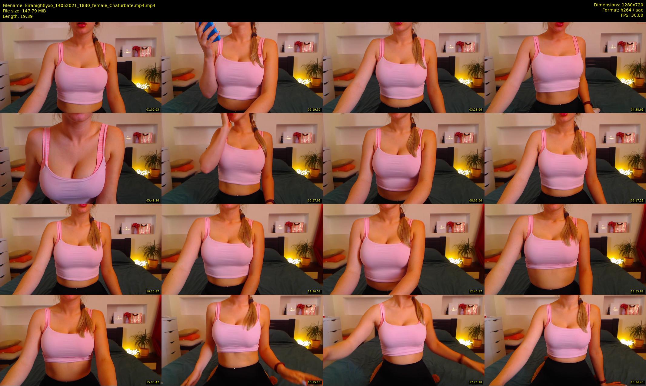 kiranightlyxo — 20 minute Chaturbate female cam show recording, 720p, May 14, 2021