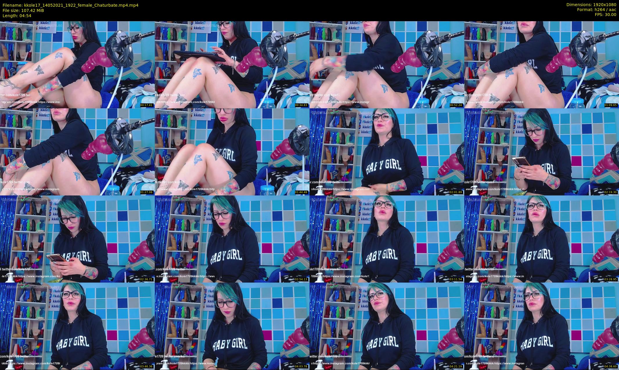 kkole17 — 5 minute Chaturbate female cam show recording, 1080p, May 14, 2021