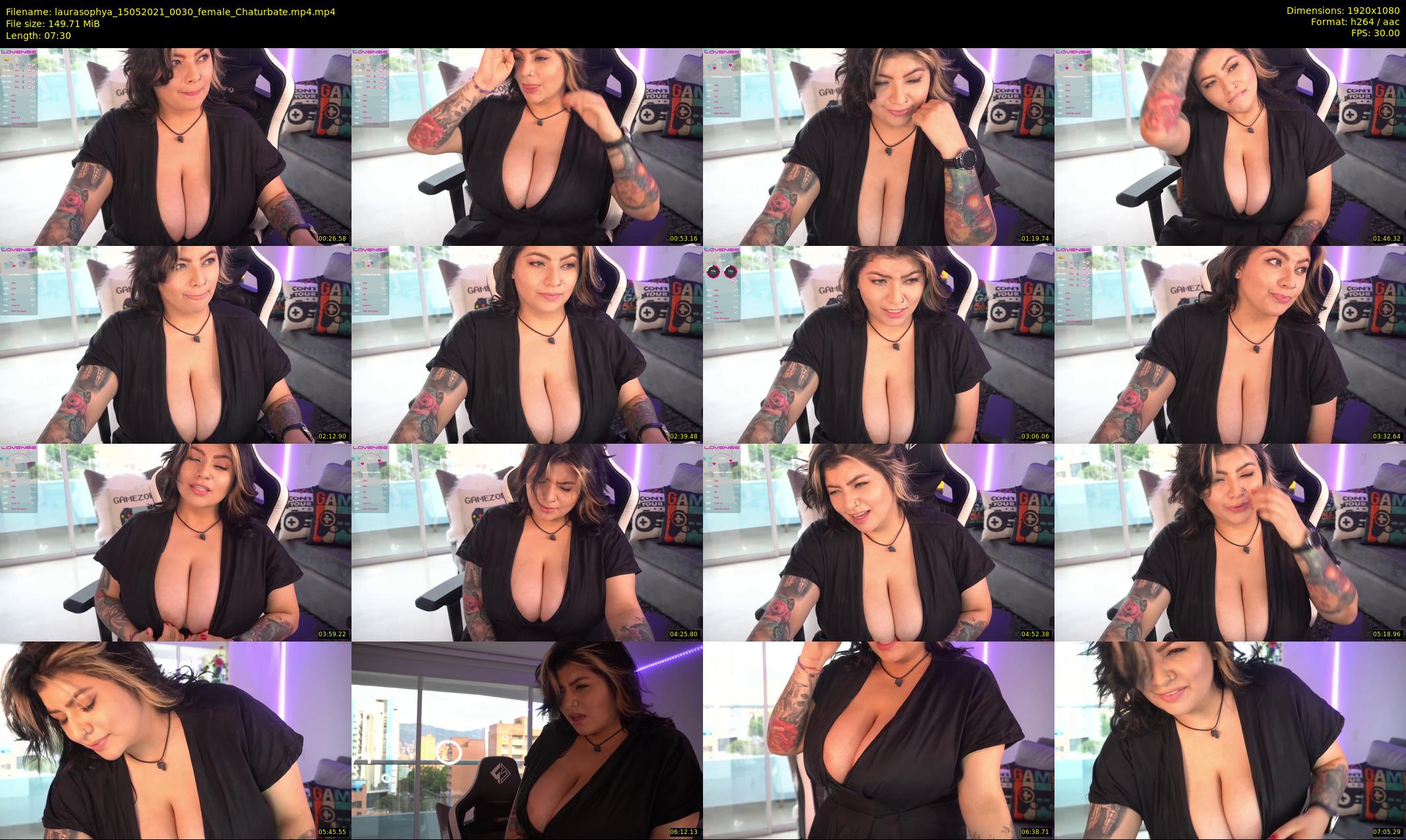 laurasophya — 8 minute Chaturbate female cam show recording, 1080p, May 15, 2021