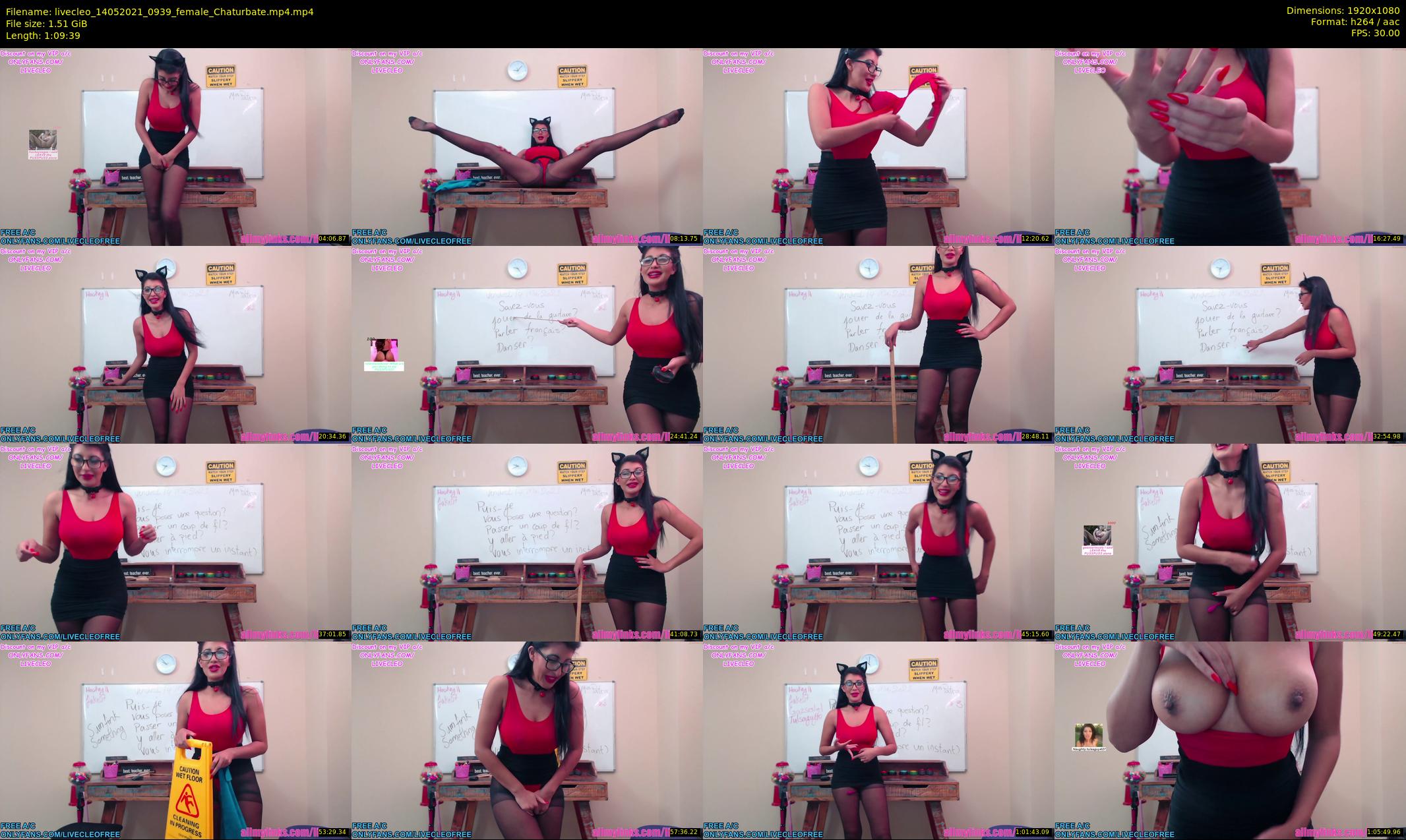 livecleo — 70 minute Chaturbate female cam show recording, 1080p, May 14, 2021
