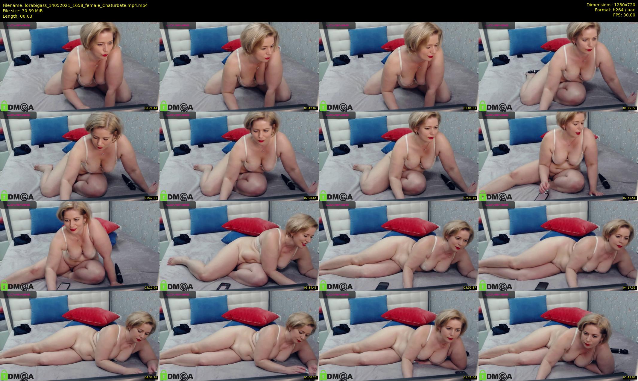 lorabigass — 7 minute Chaturbate female cam show recording, 720p, May 14, 2021
