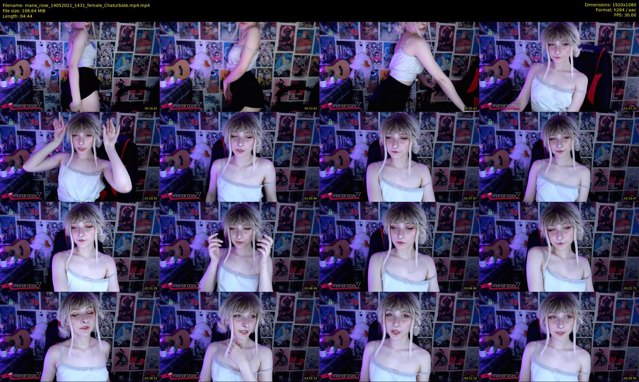 mana_rose — 5 minute Chaturbate female cam show recording, 1080p, May 14, 2021