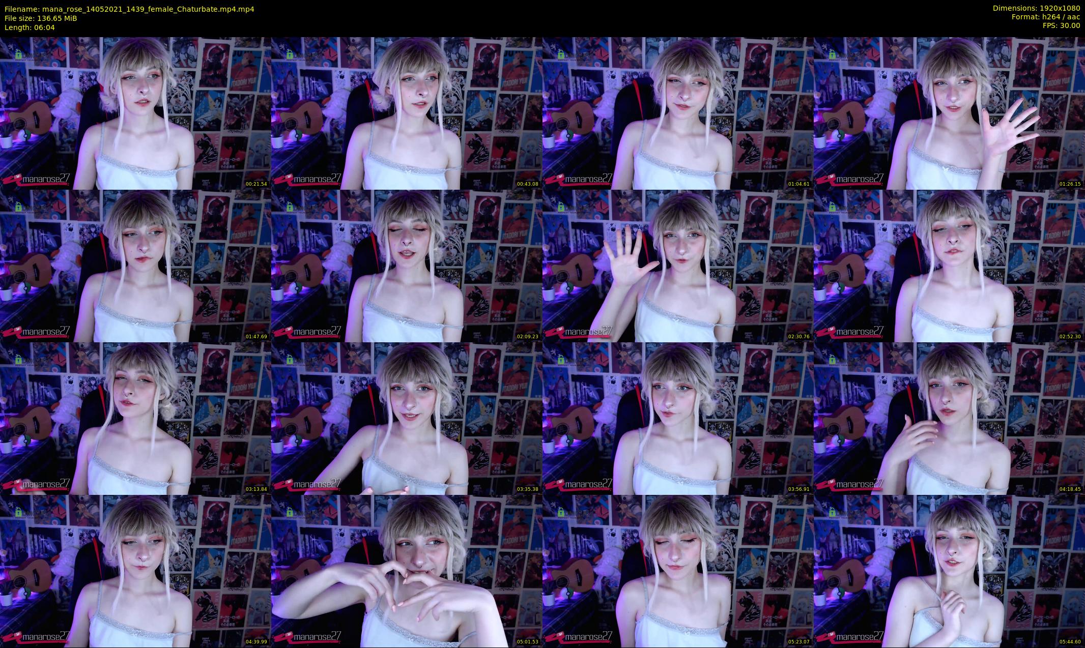 mana_rose — 7 minute Chaturbate female cam show recording, 1080p, May 14, 2021