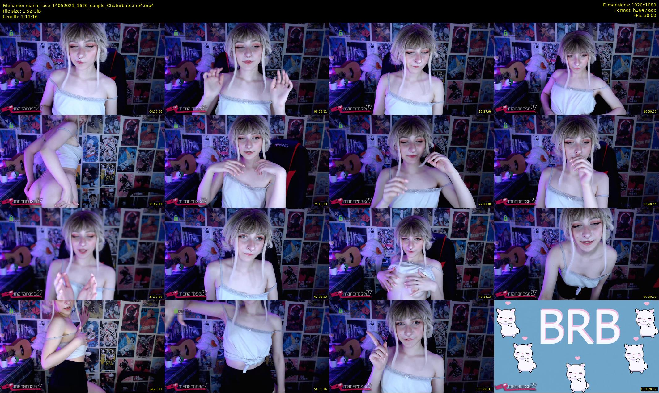 mana_rose — 72 minute Chaturbate female cam show recording, 1080p, May 14, 2021