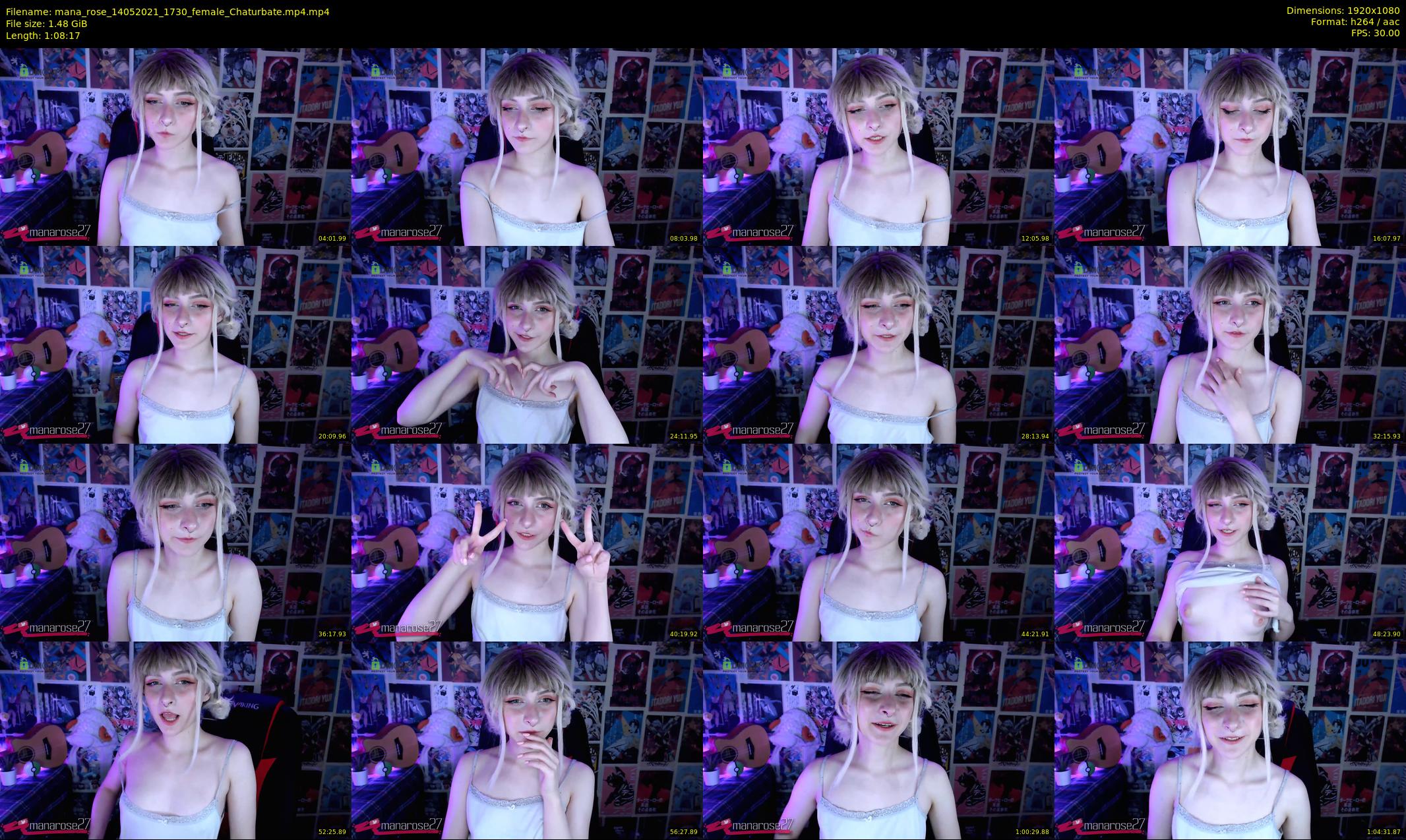 mana_rose — 69 minute Chaturbate female cam show recording, 1080p, May 14, 2021