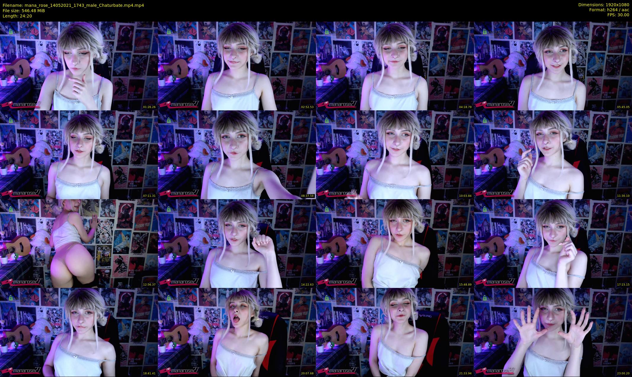 mana_rose — 25 minute Chaturbate female cam show recording, 1080p, May 14, 2021